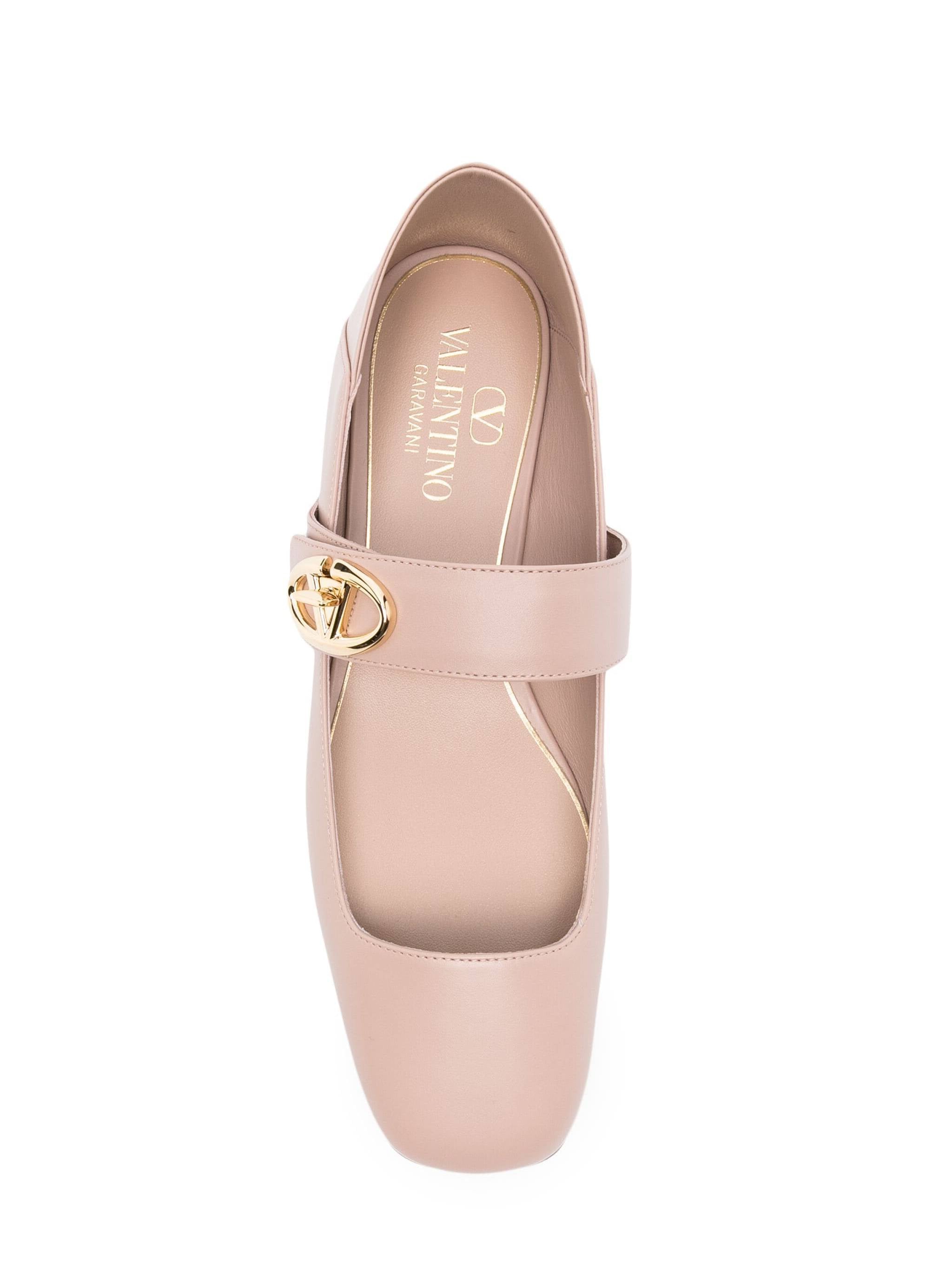 Valentino Garavani 5W2S0JV2 Woman Beige rose Flat shoes - Zuklat