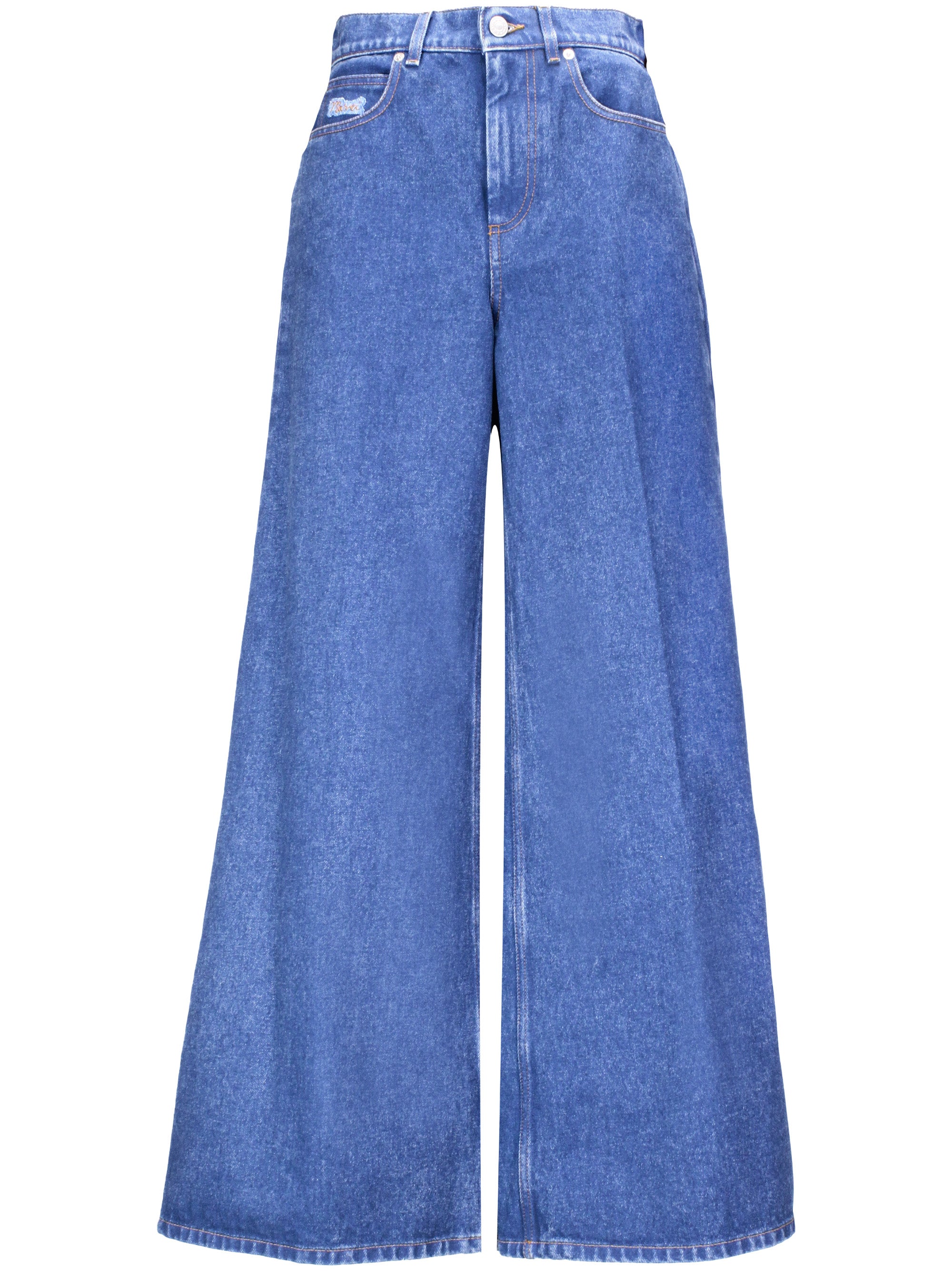 Marni PAJD0514X0 Woman Blue Trousers - Zuklat