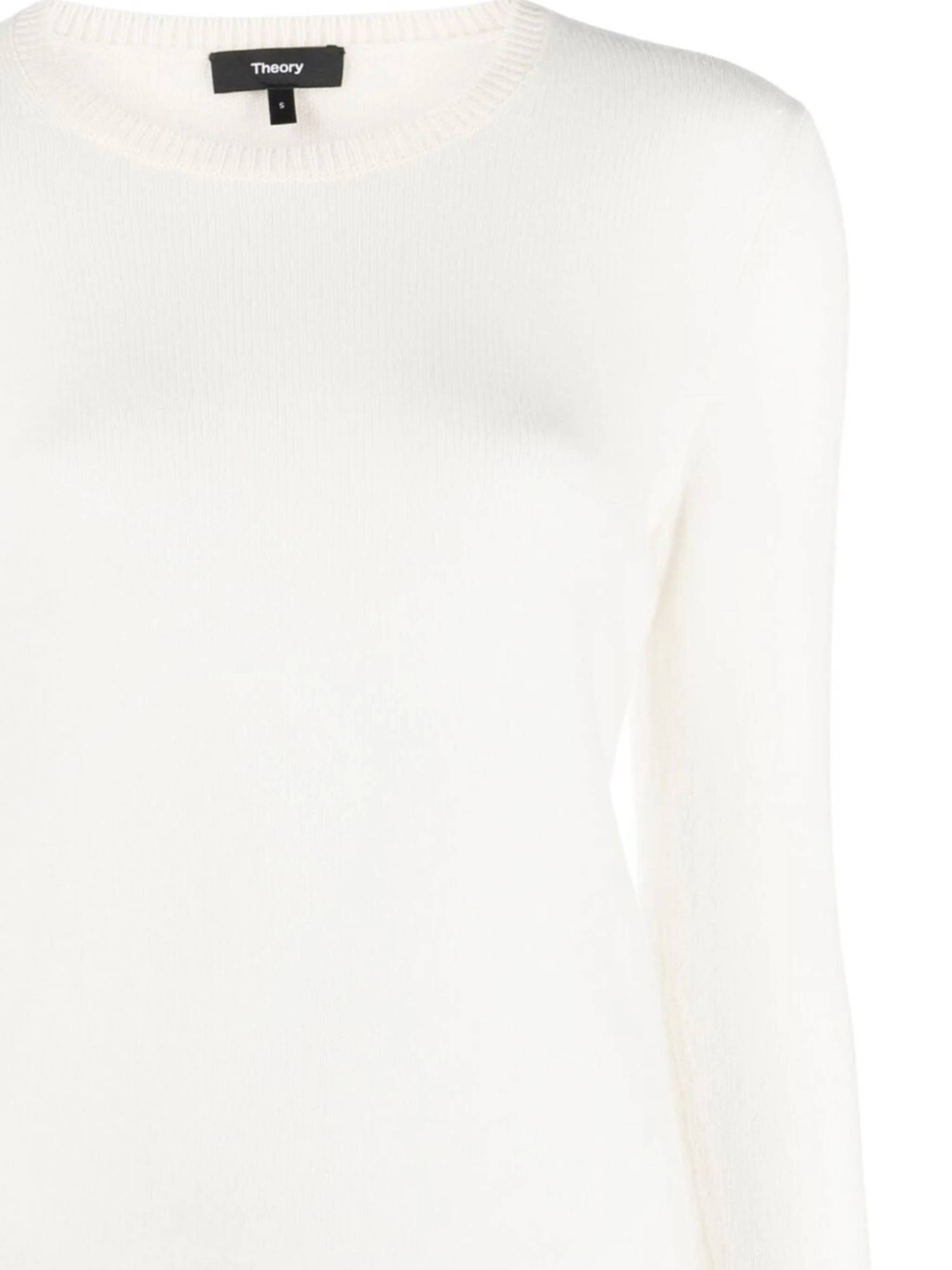 Theory J0118711 Woman White Sweaters - Zuklat