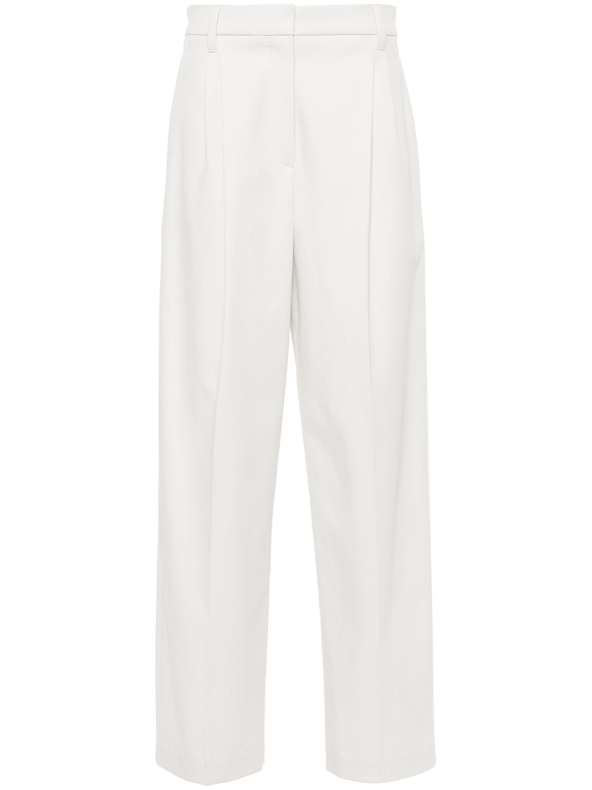 Brunello Cucinelli MA126P8759 Woman Beige Trousers - Zuklat