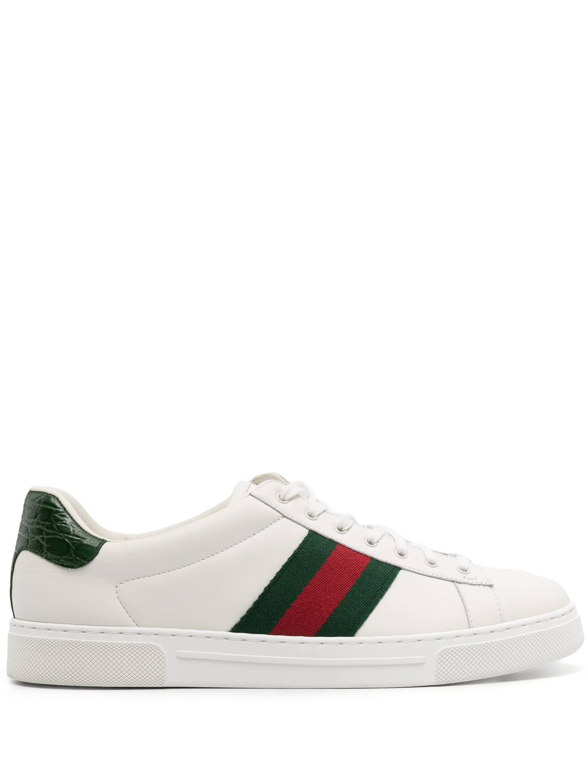 Gucci 757892 Man GR.WHI/VRV/GREEN ACE Sneakers - Zuklat