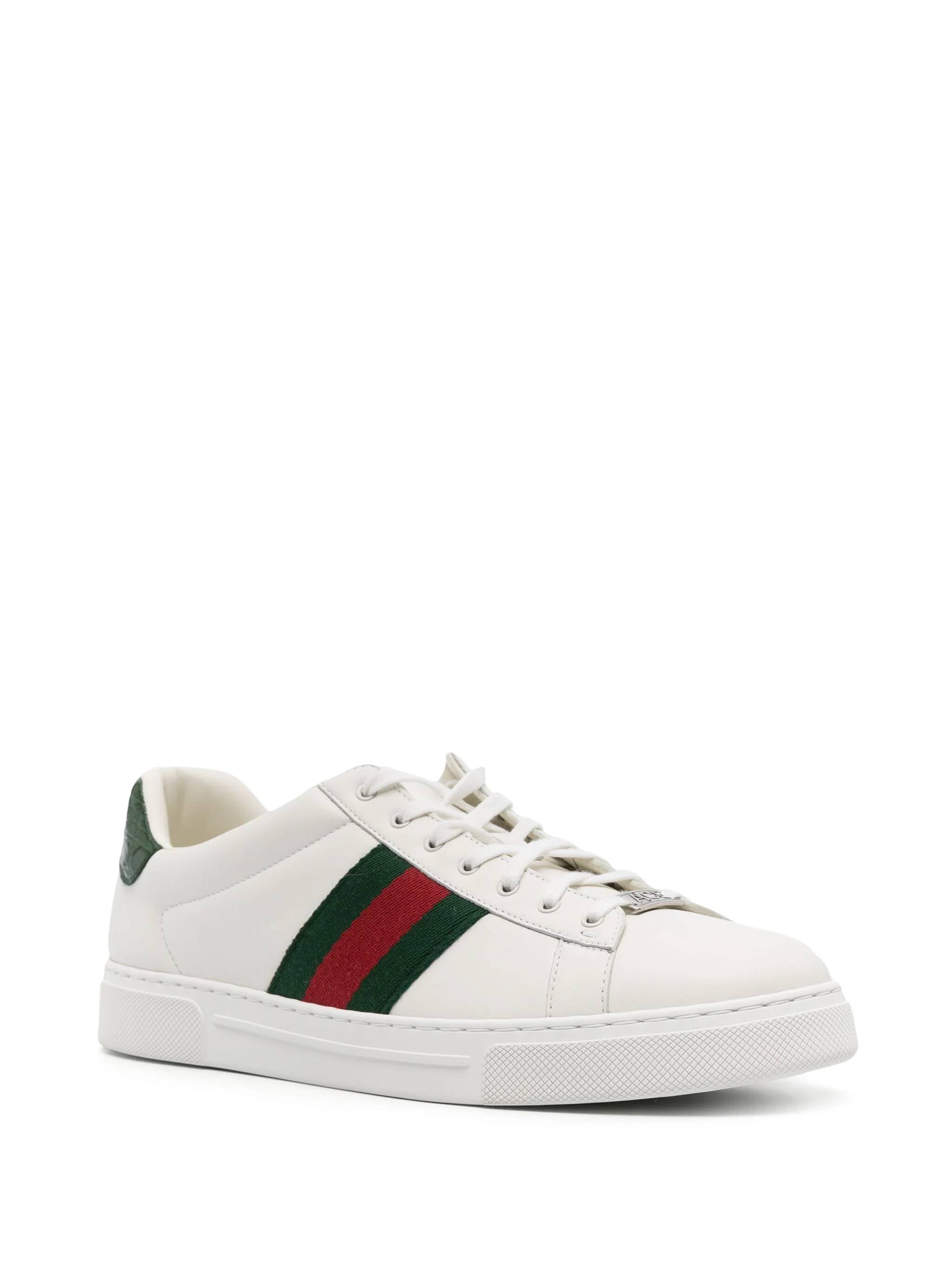 Gucci 757892 Man GR.WHI/VRV/GREEN ACE Sneakers - Zuklat