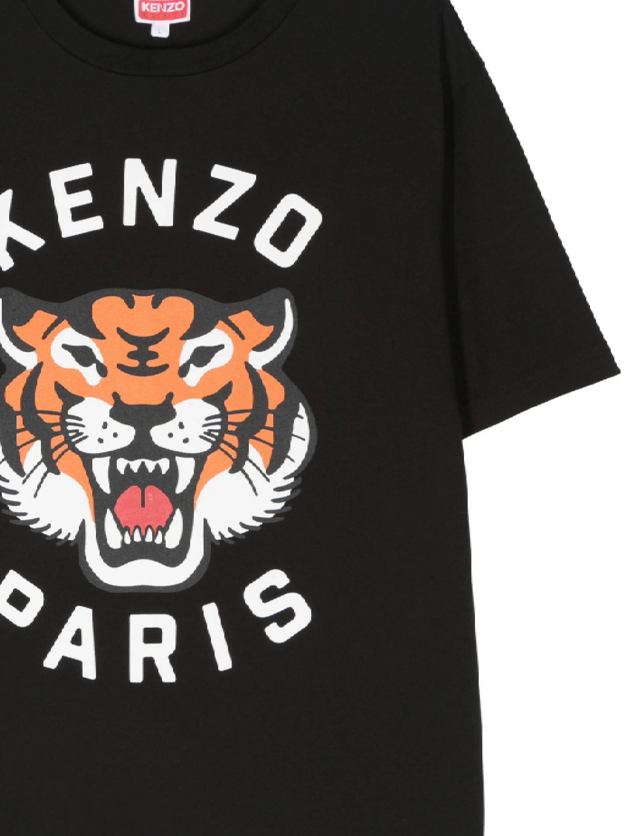 Kenzo FE68TS0094SG Unisex Black T-shirts and Polos - Zuklat