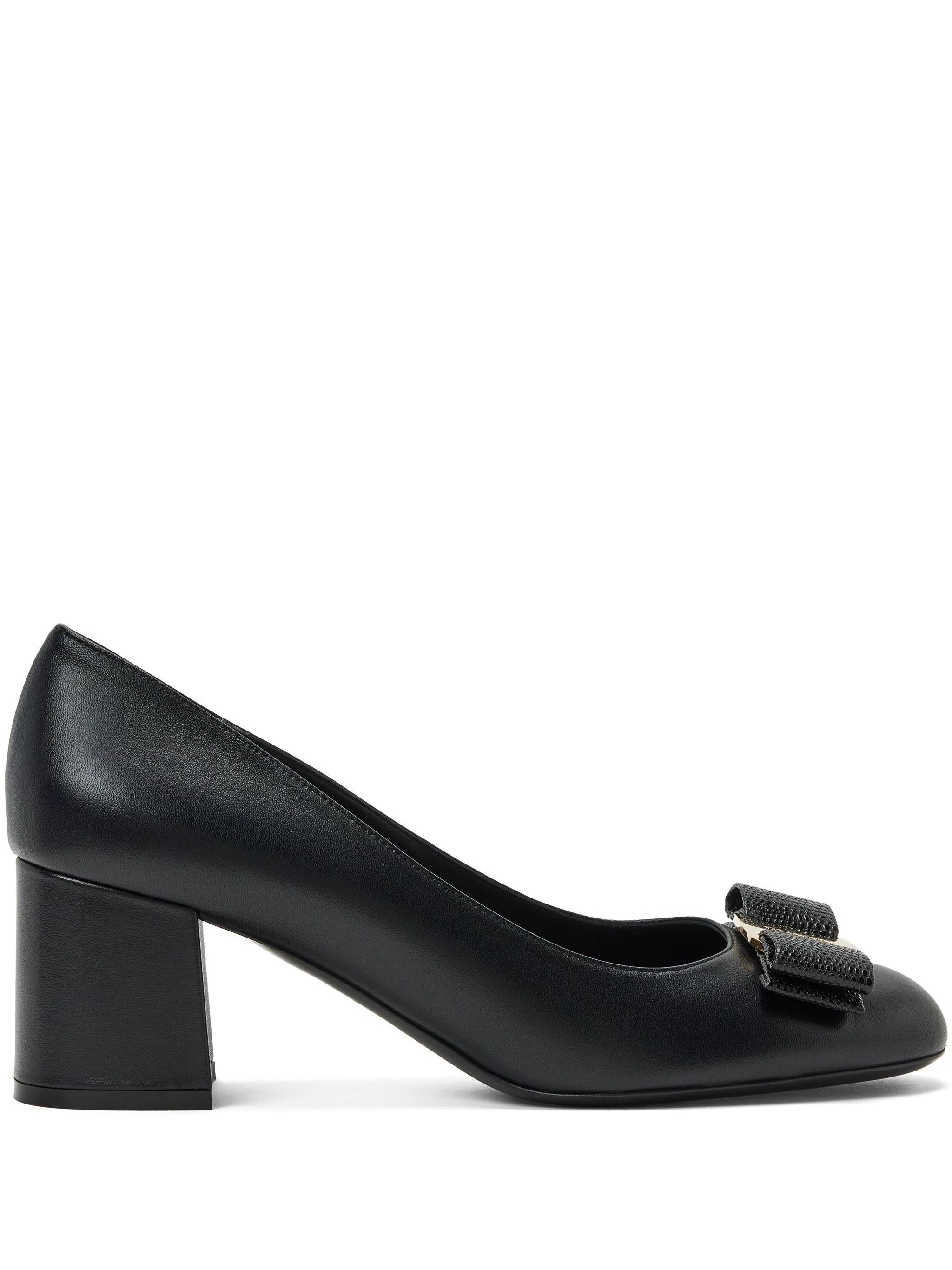 Ferragamo 01I898 Woman NEW NAPPA VIVA NERO- Flat shoes - Zuklat