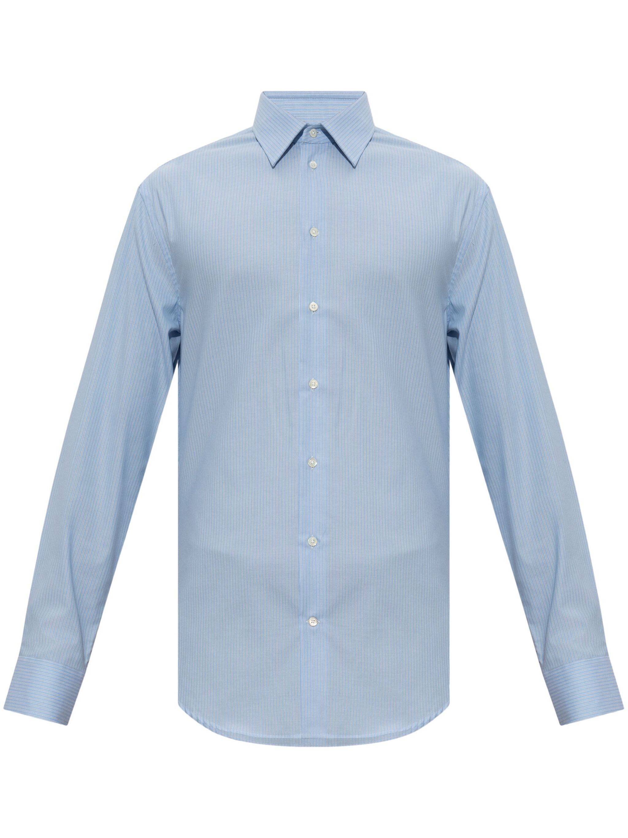 Emporio Armani EM000195 Man Clear Blue Shirts - Zuklat