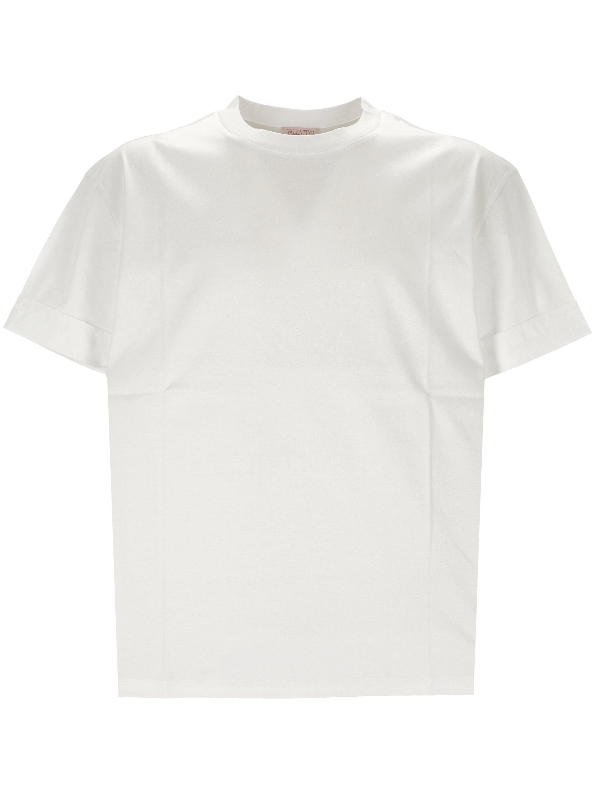 Valentino 5V3MG13A Man White T-shirts and Polos - Zuklat