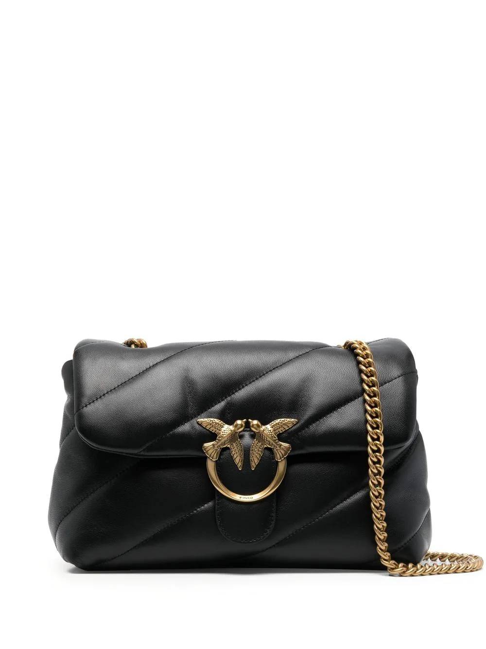 Pinko 100038 Woman NERO-ANTIQUE GOLD Bags.. - Zuklat