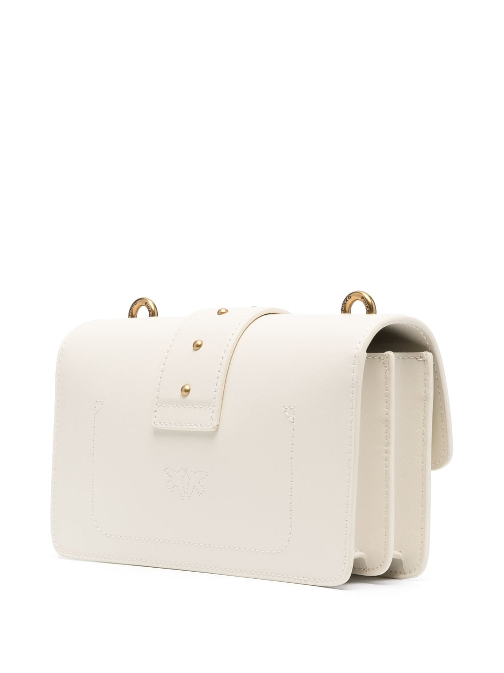 Pinko 100059 Woman BIANCO SETA-ANTIQUE GOLD Bags.. - Zuklat