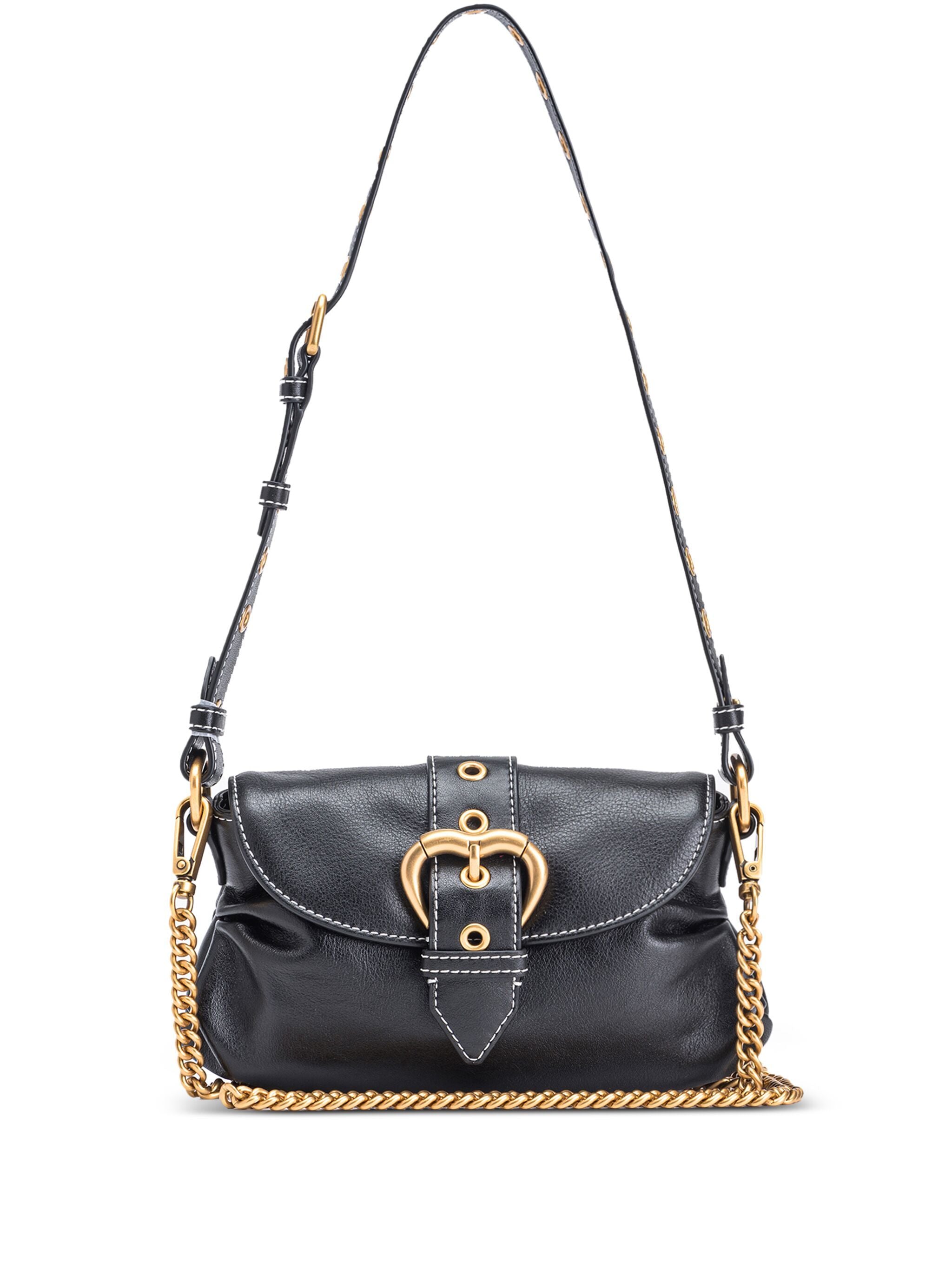 Pinko 102802 Woman NERO-ANTIQUE GOLD Bags.. - Zuklat