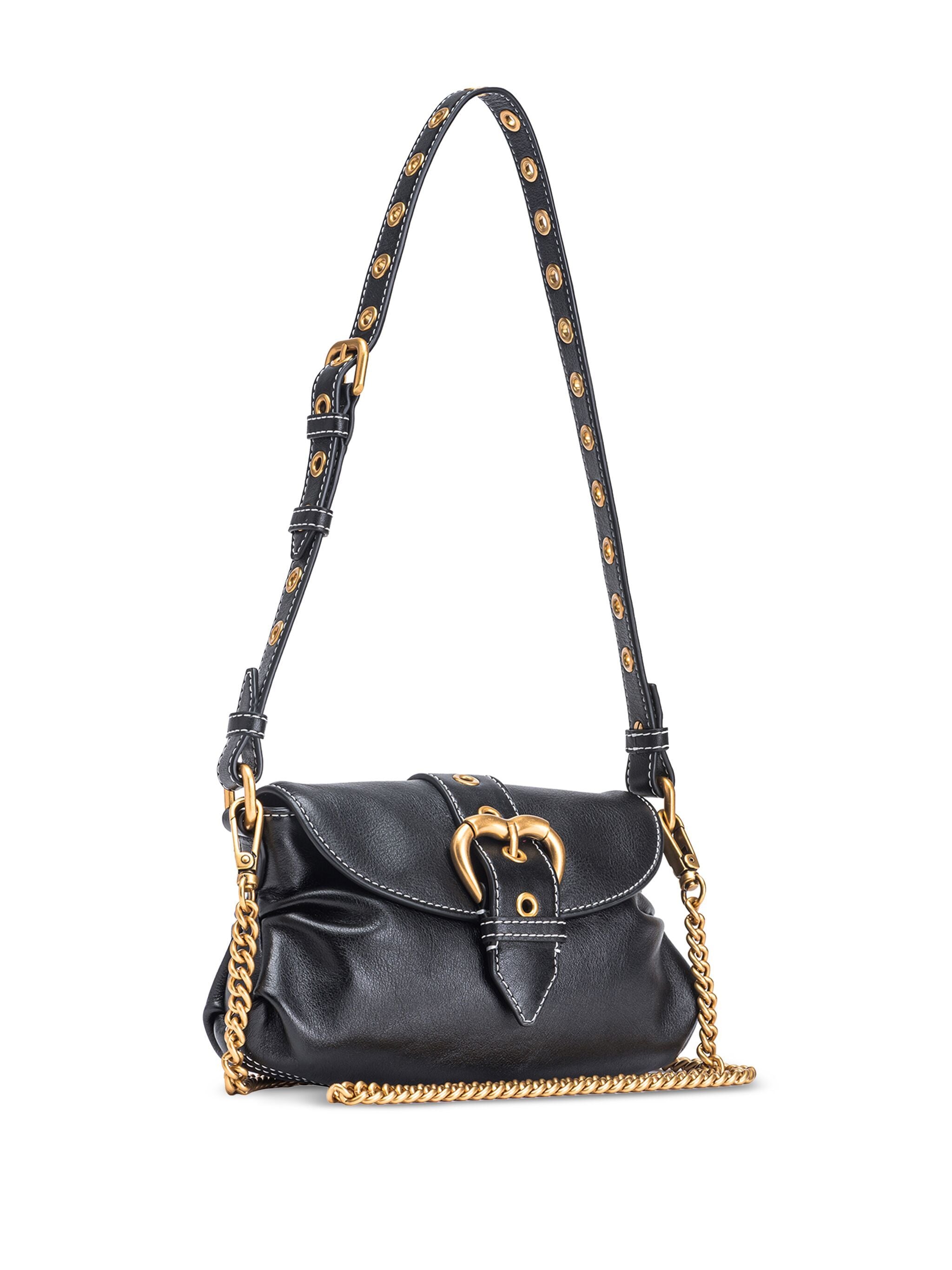 Pinko 102802 Woman NERO-ANTIQUE GOLD Bags.. - Zuklat