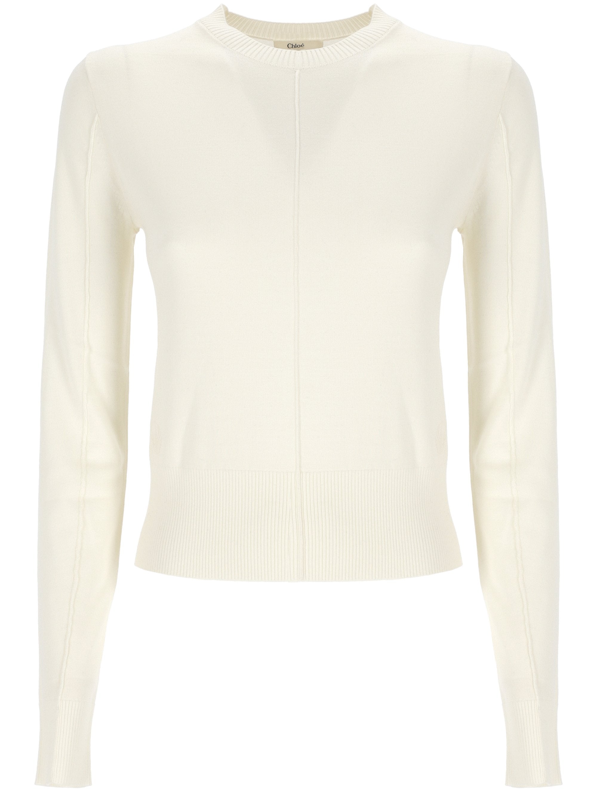 Chloè C24AMP04660 Woman ICONIC MILK T-shirts and Polos - Zuklat