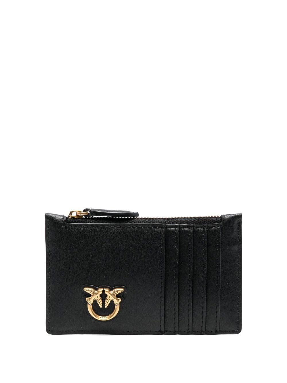 Pinko 100251 Woman NERO-ANTIQUE GOLD Wallets - Zuklat