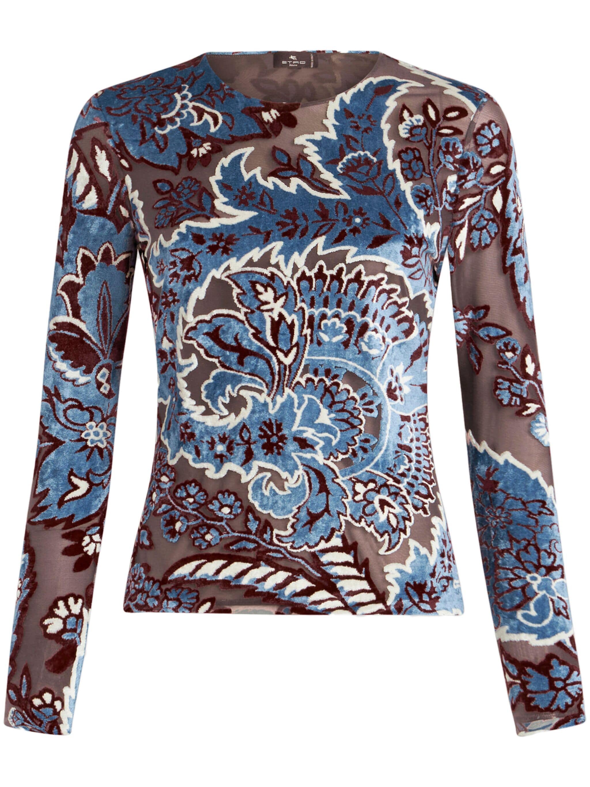 Etro WRJA0038 Woman Blue Top - Zuklat