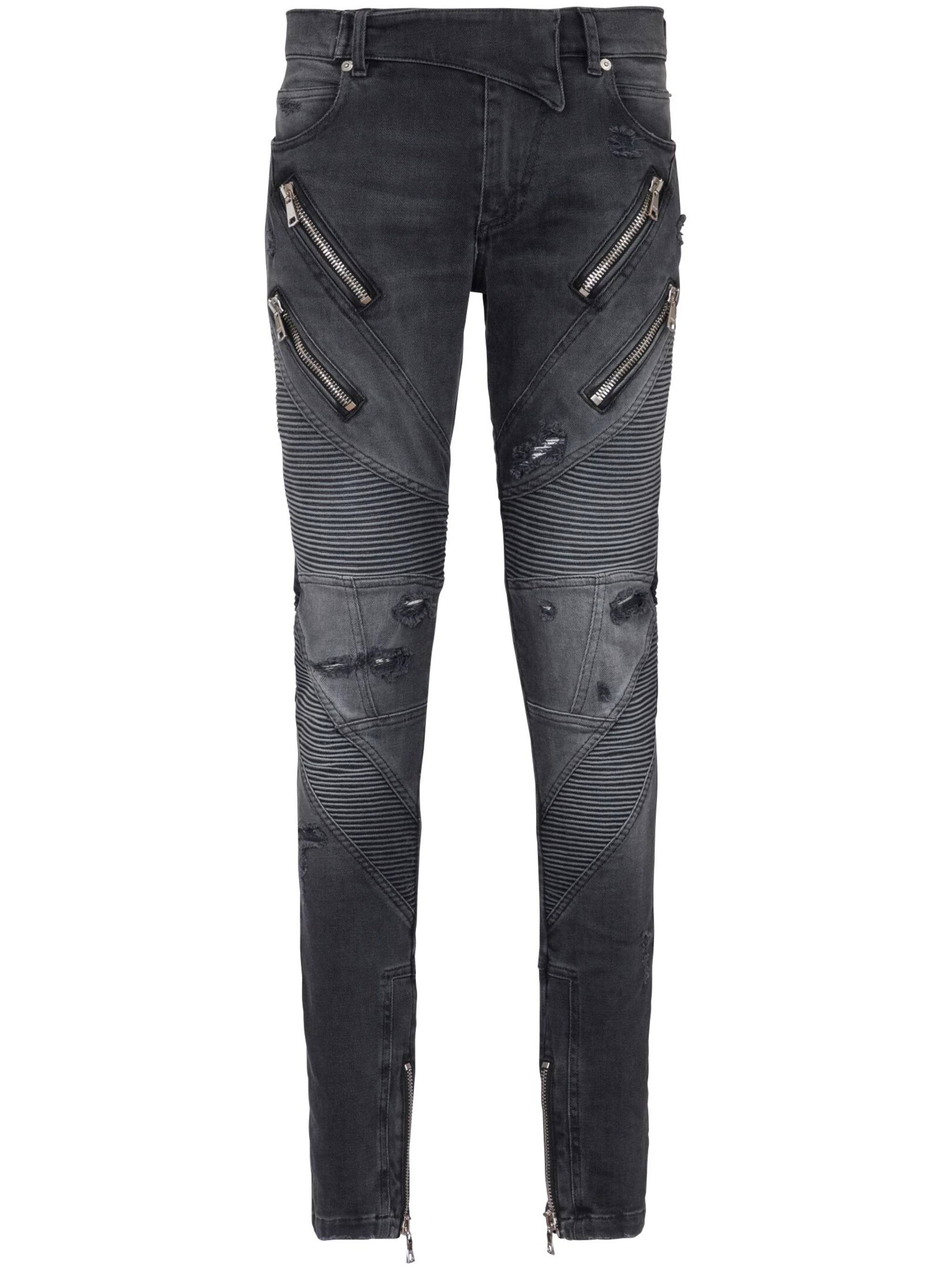 Balmain DH1MG110DE68 Man NOIR DÉLAVÉ Jeans - Zuklat