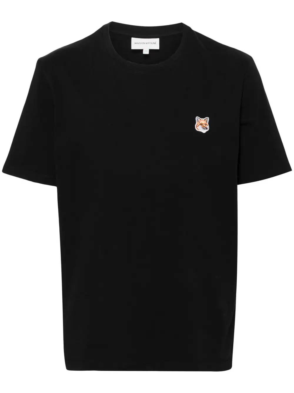 MAISON KITSUNE' LM00104KJ0008 Man Black T-shirts and Polos - Zuklat