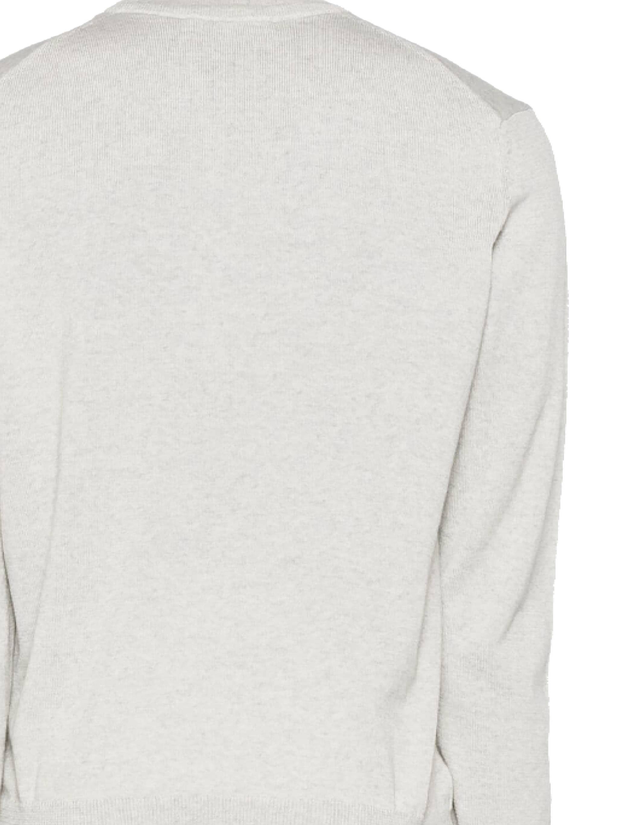 MAISON KITSUNE' MM00815KT1036 Man Light grey melange Sweaters - Zuklat