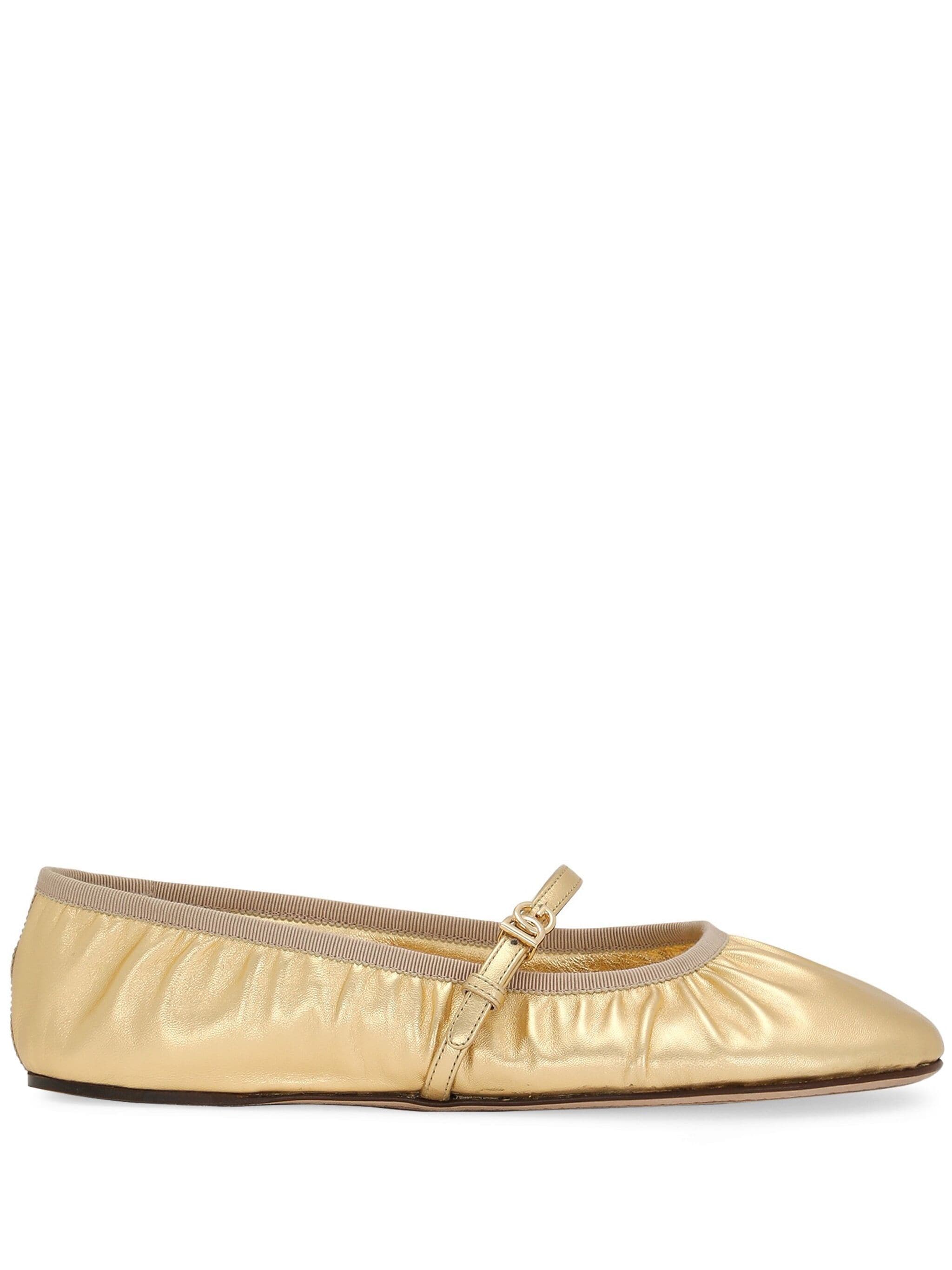 Dolce & Gabbana CB0222 Woman Golden Flat shoes - Zuklat