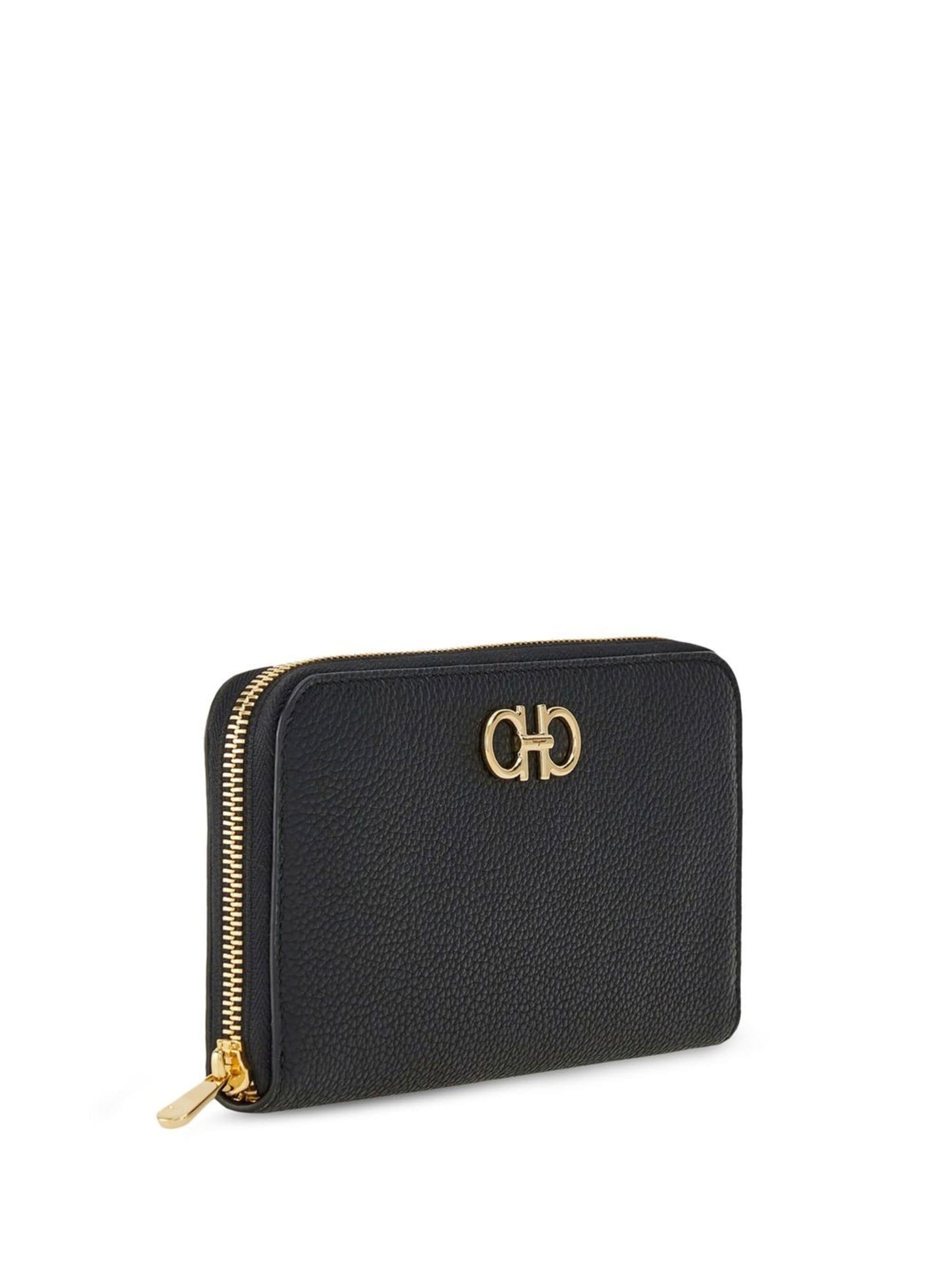 Ferragamo 220405 Woman Black Wallets - Zuklat