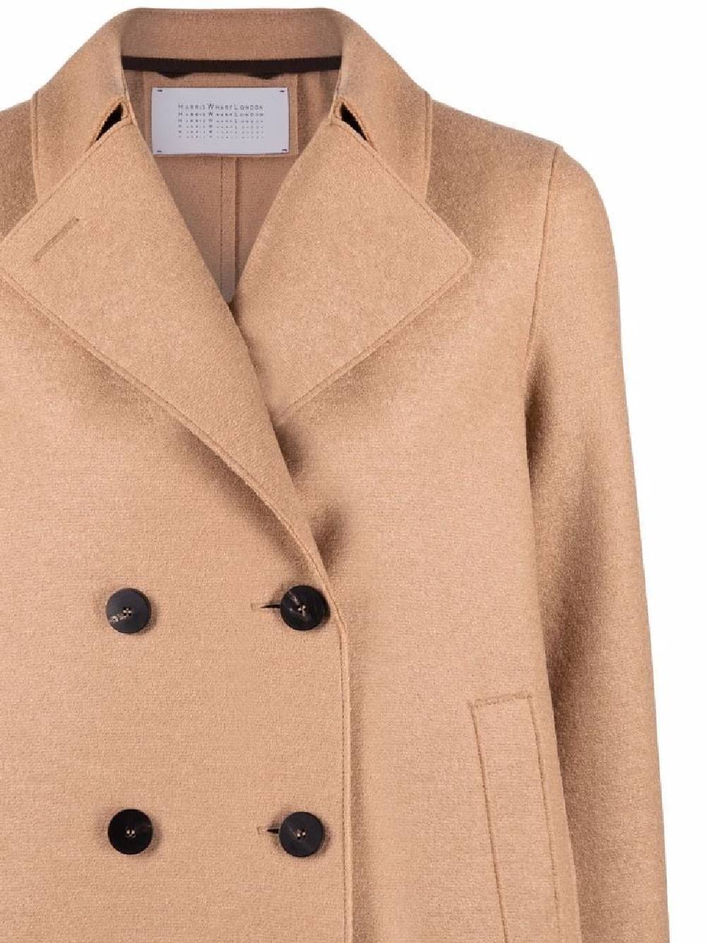 Harris Wharf London A2211MLK Woman Brown Coats - Zuklat