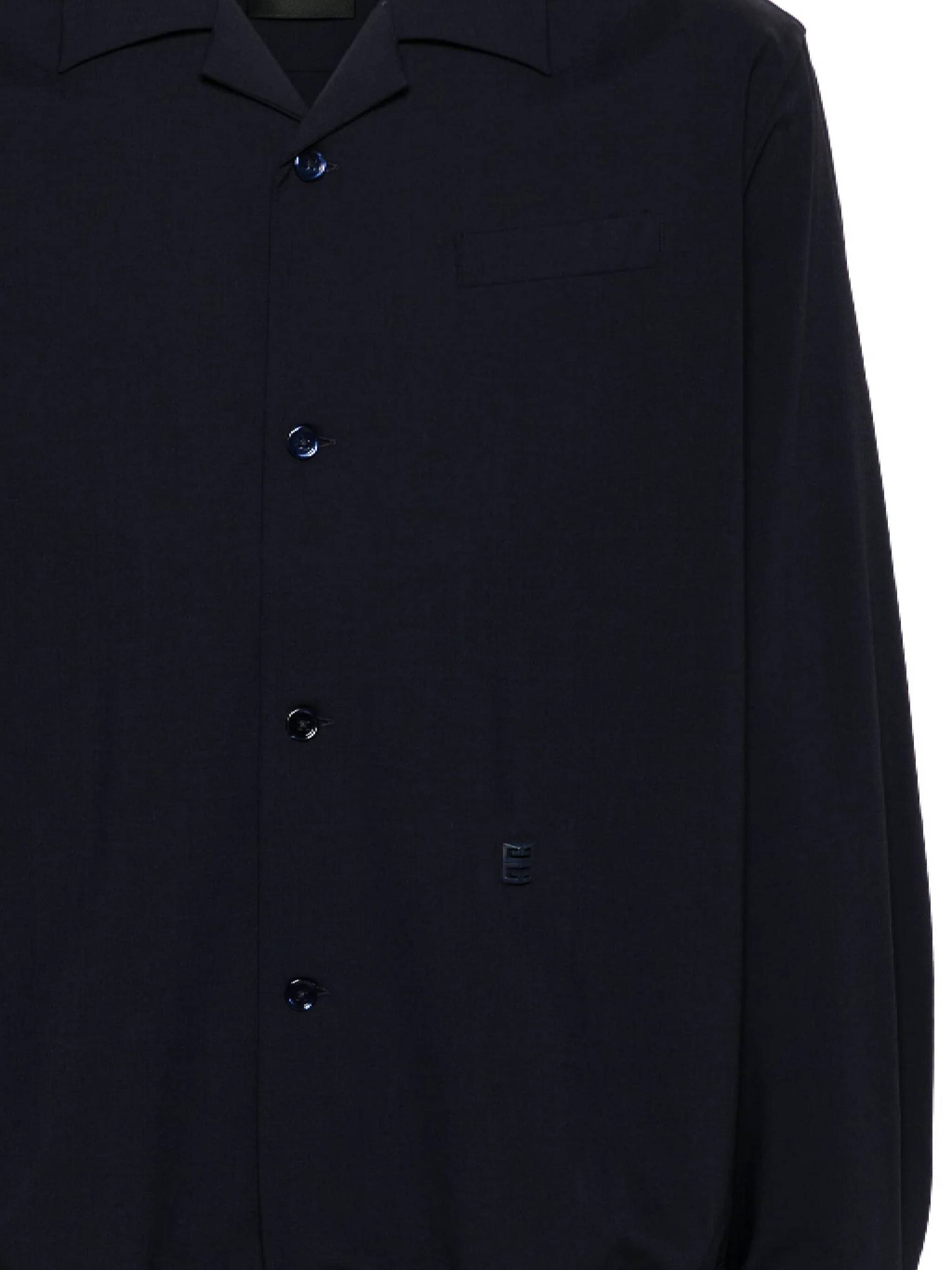 Givenchy BM6107 Man Blue Shirts - Zuklat