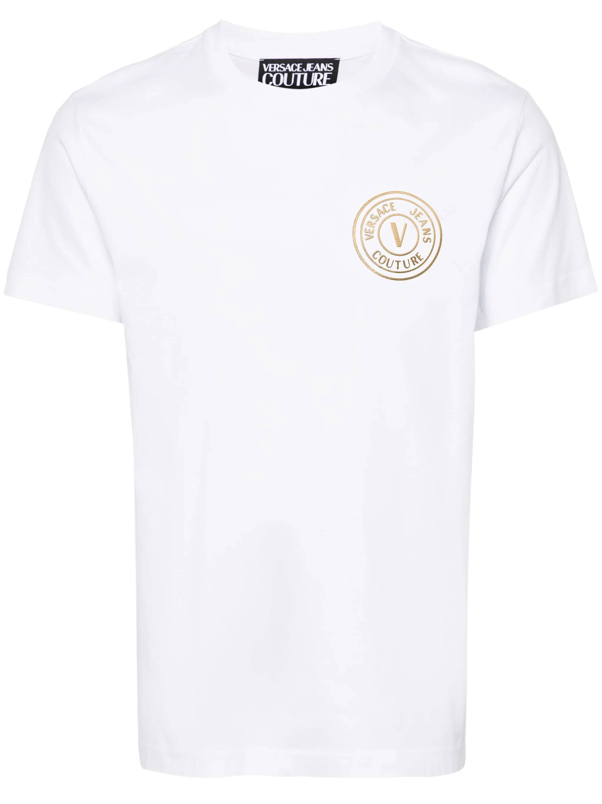 Versace Jeans 77GAHT00 Man White T-shirts and Polos - Zuklat