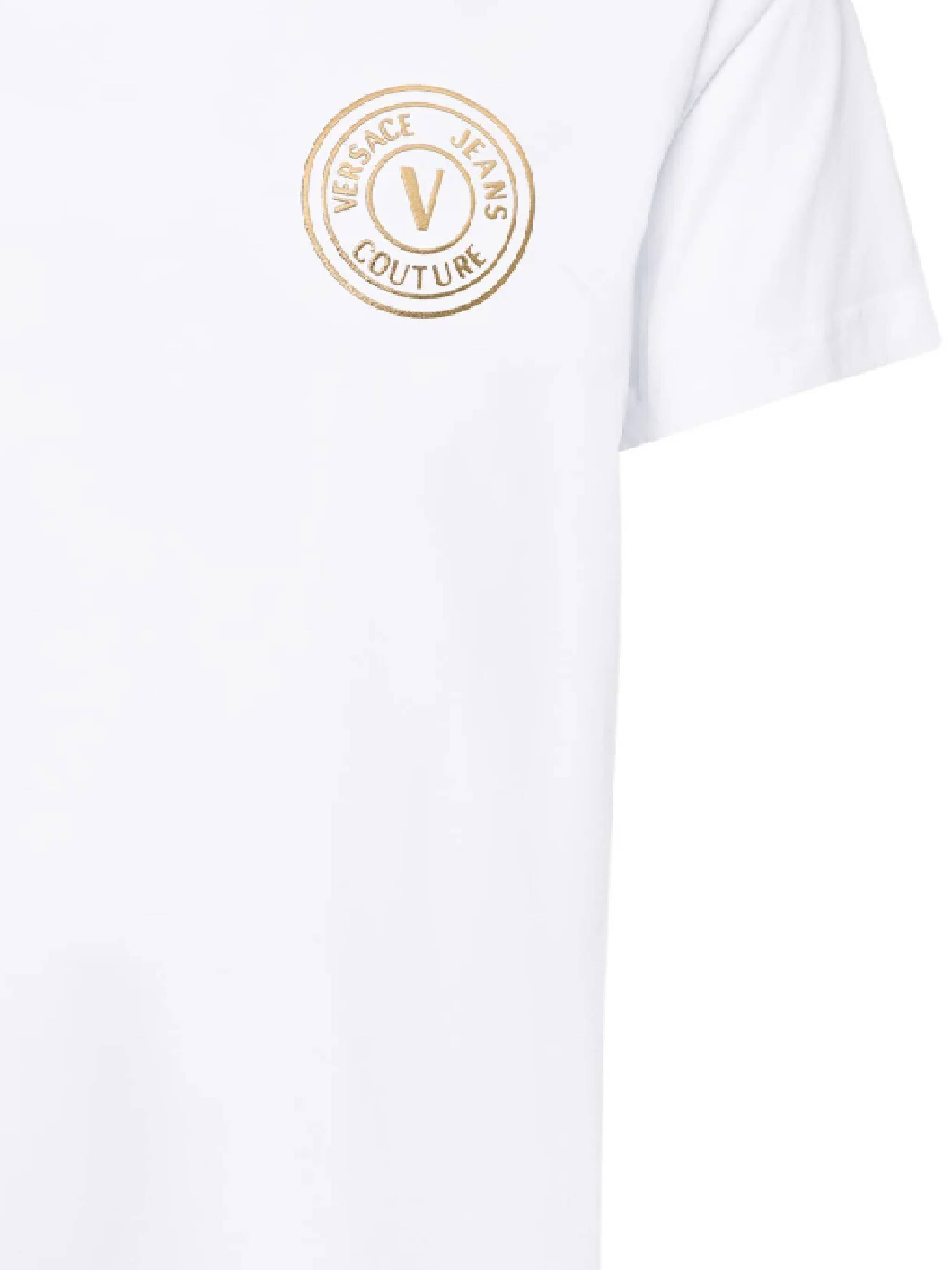 Versace Jeans 77GAHT00 Man White T-shirts and Polos - Zuklat