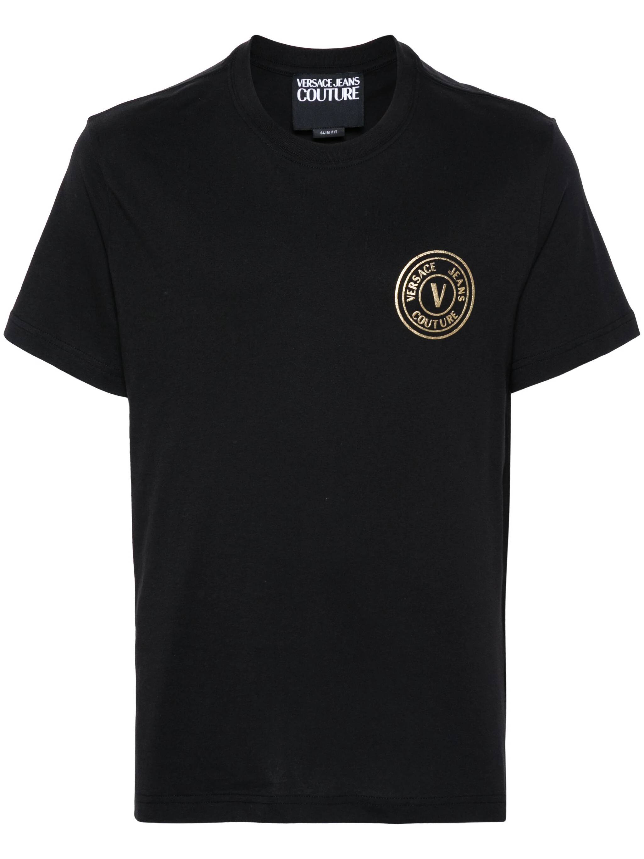 Versace Jeans 77GAHT00 Man Black T-shirts and Polos - Zuklat