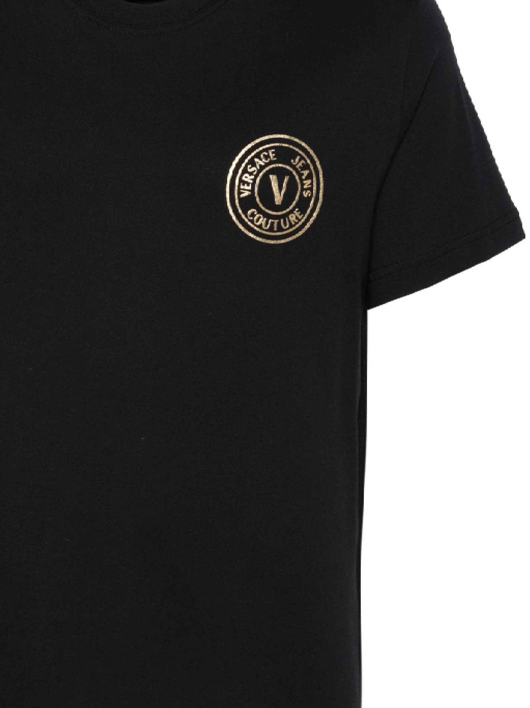 Versace Jeans 77GAHT00 Man Black T-shirts and Polos - Zuklat