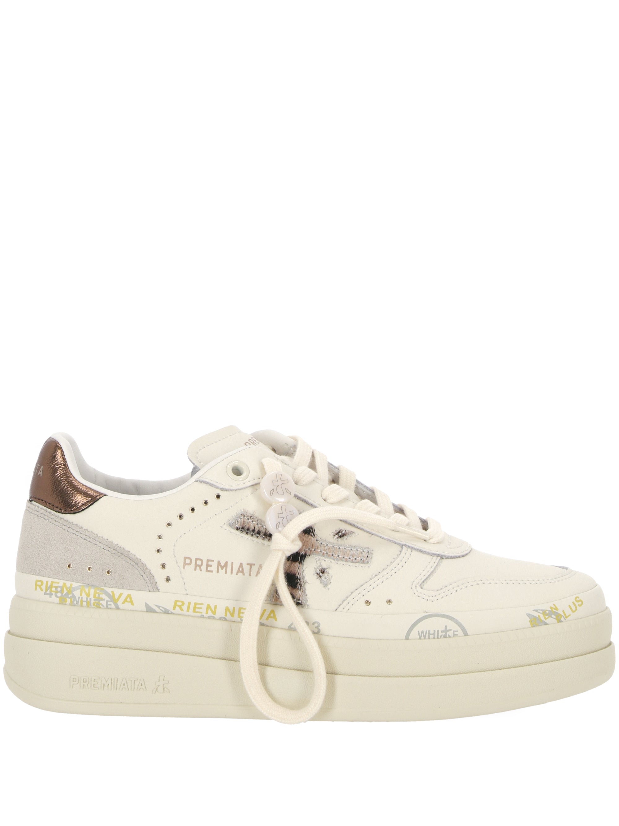 Premiata MICOL Woman Beige Sneakers - Zuklat