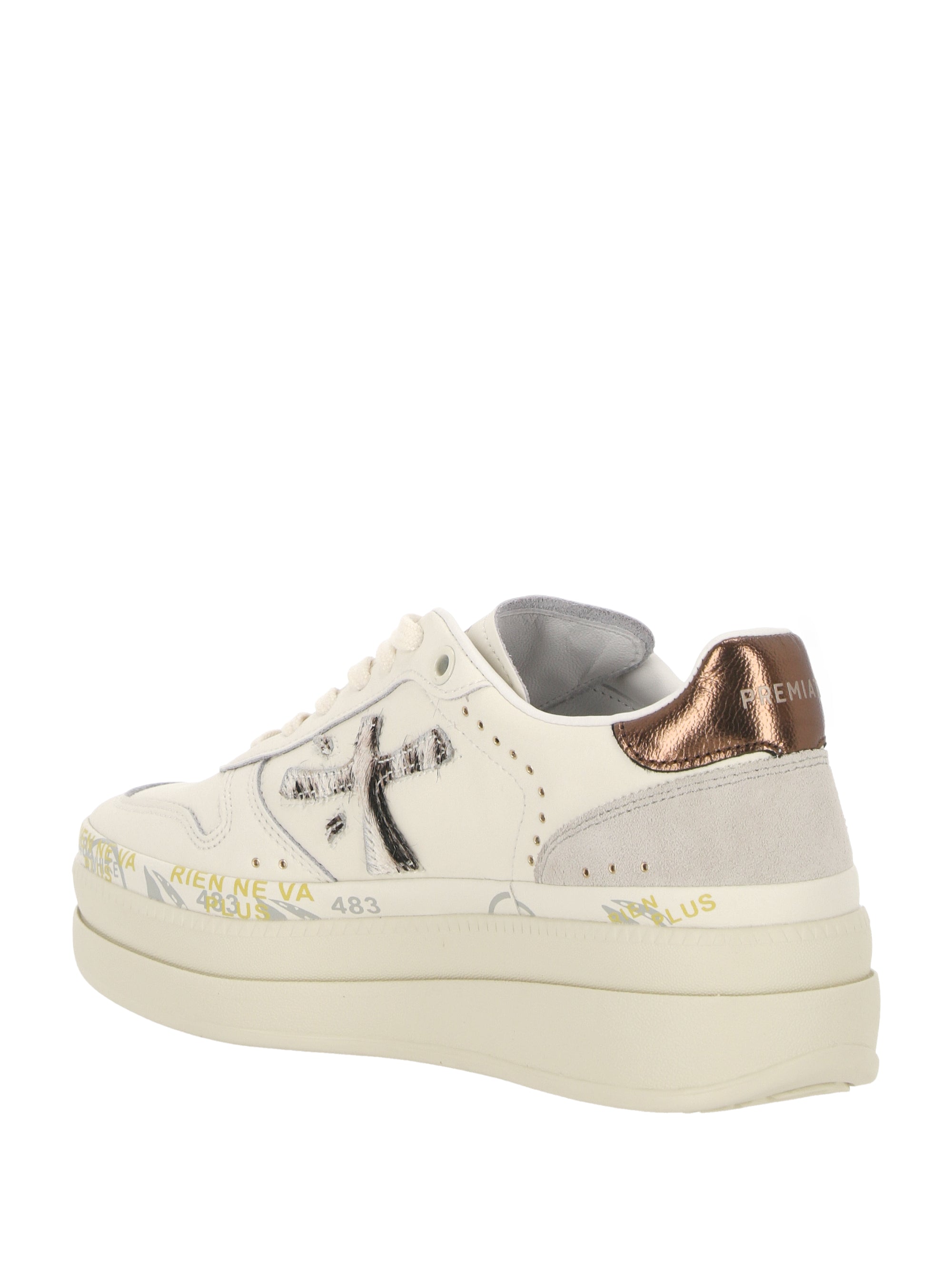 Premiata MICOL Woman Beige Sneakers - Zuklat