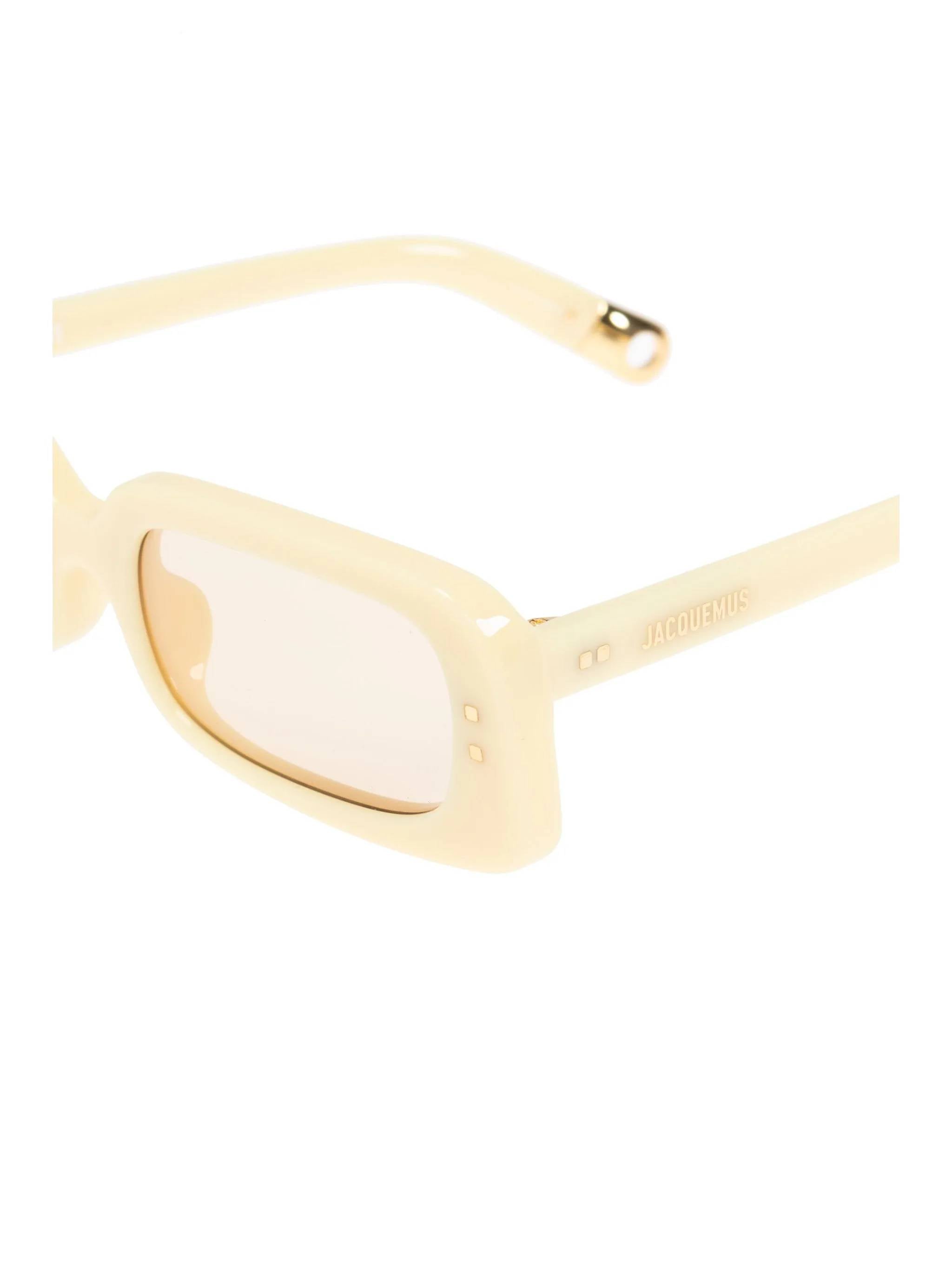 JACQUEMUS JAC47C3SUN Woman Pale yellow Sunglasses - Zuklat