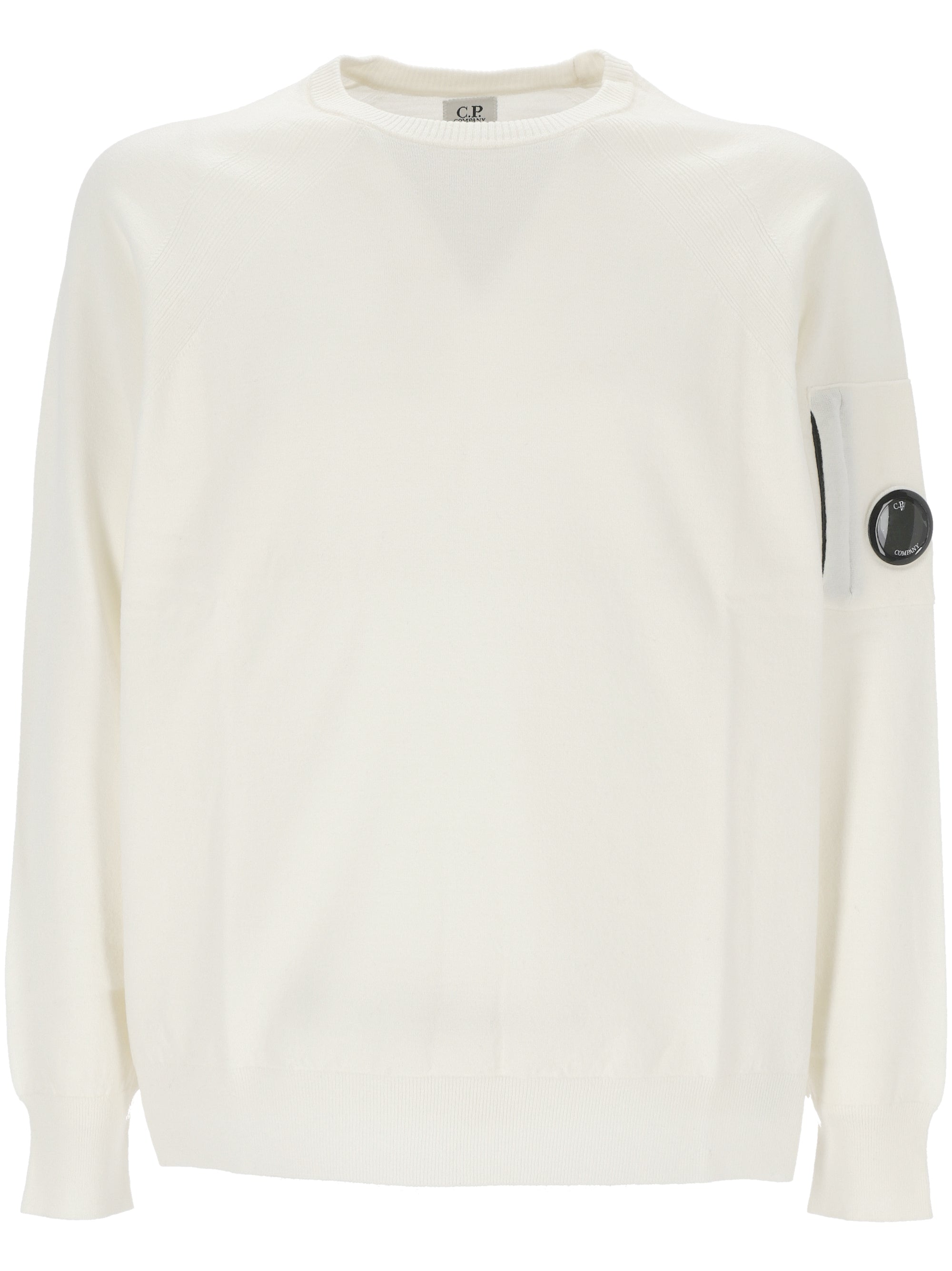 C.P. COMPANY 17CMKN049A00 Man GAZE WHITE Sweaters - Zuklat