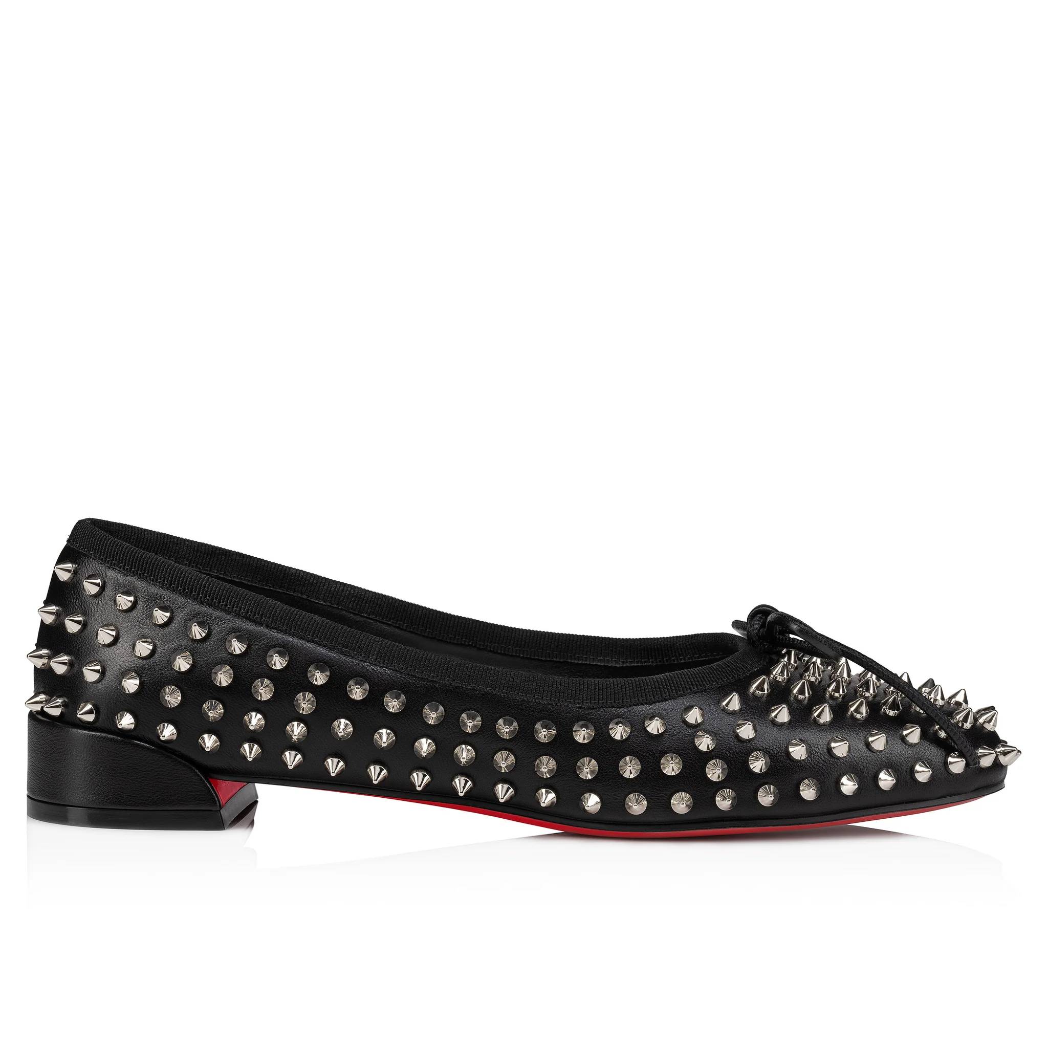 Christian Louboutin 3240613 Woman BLACK/SV/LIN BLACK Flat shoes - Zuklat