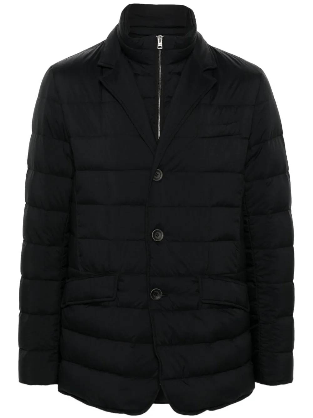 Herno PI001ULE Man Black Jackets - Zuklat