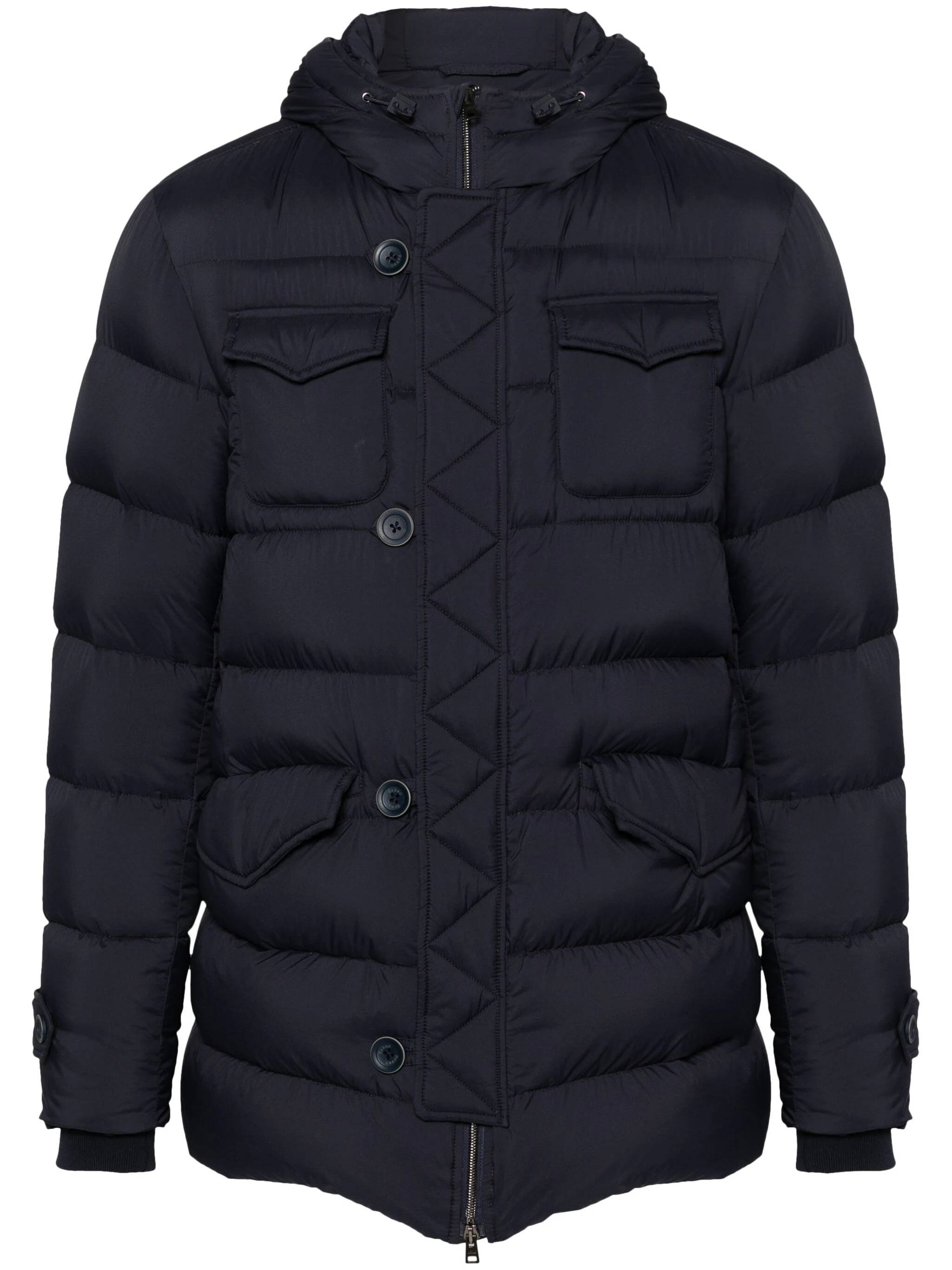 Herno PI004ULE Man New blu Coats - Zuklat