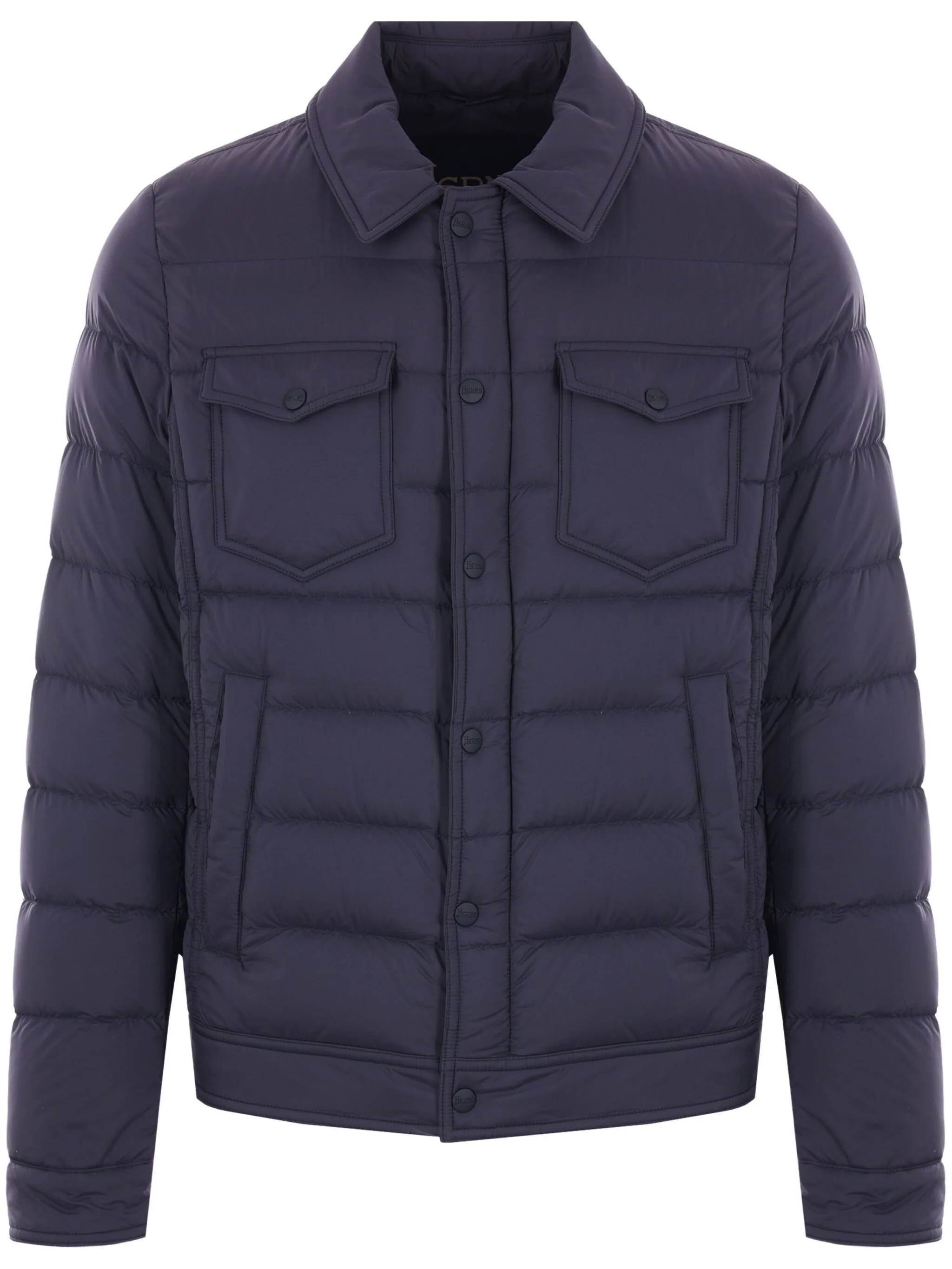 Herno PI011ULE Man New blu Jackets - Zuklat