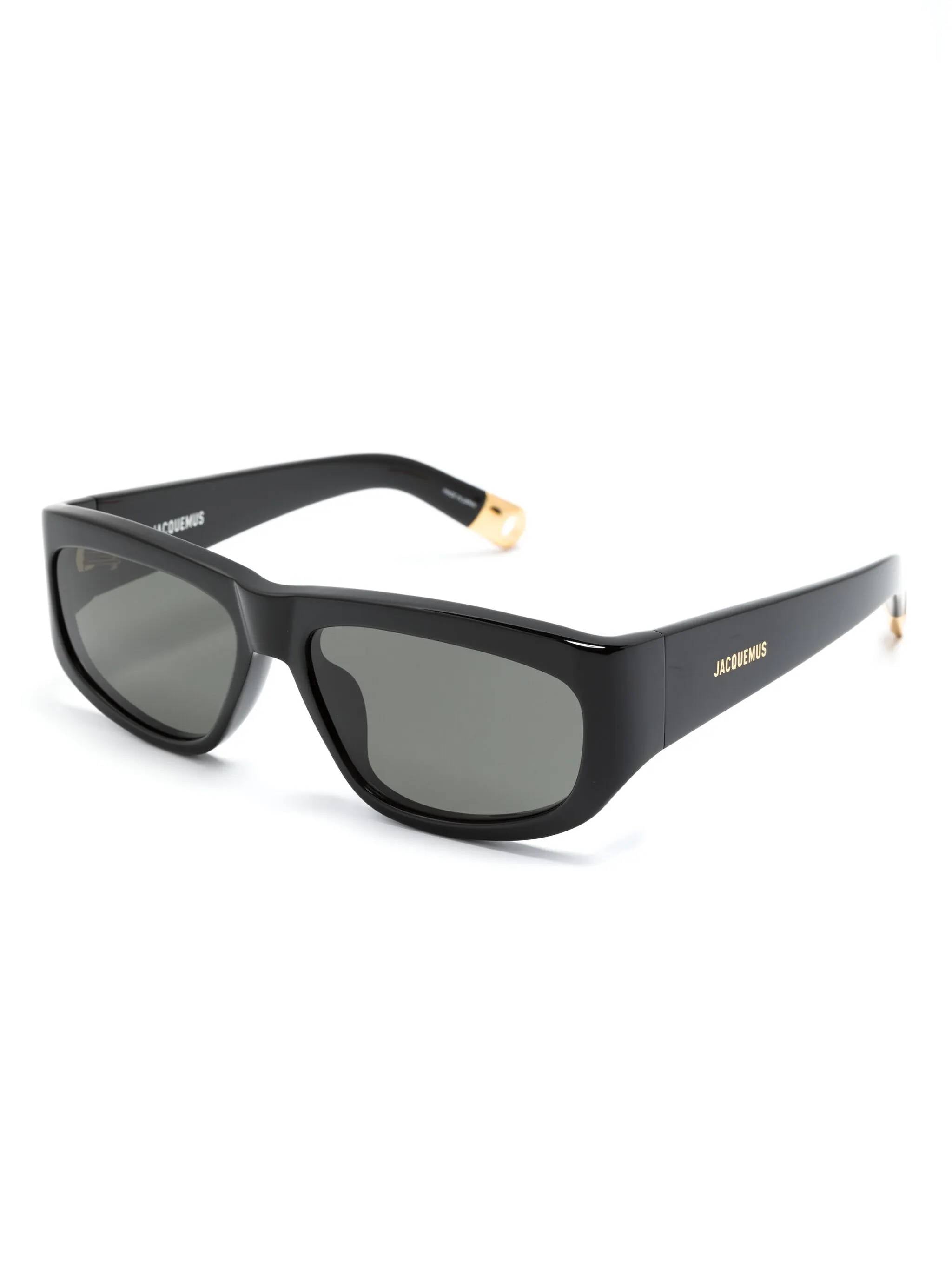 JACQUEMUS JAC2C1SUN Woman Black Sunglasses - Zuklat