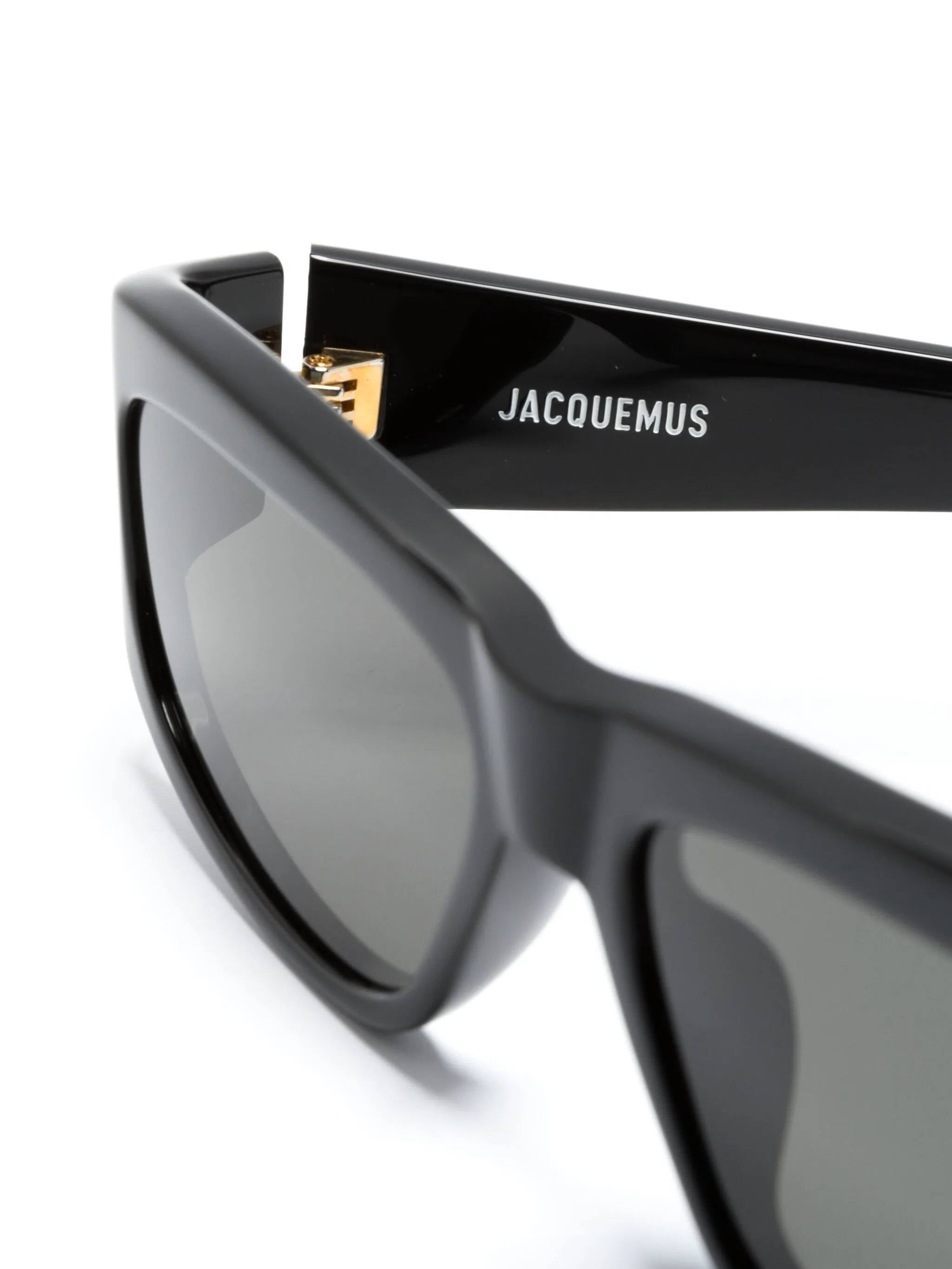 JACQUEMUS JAC2C1SUN Woman Black Sunglasses - Zuklat