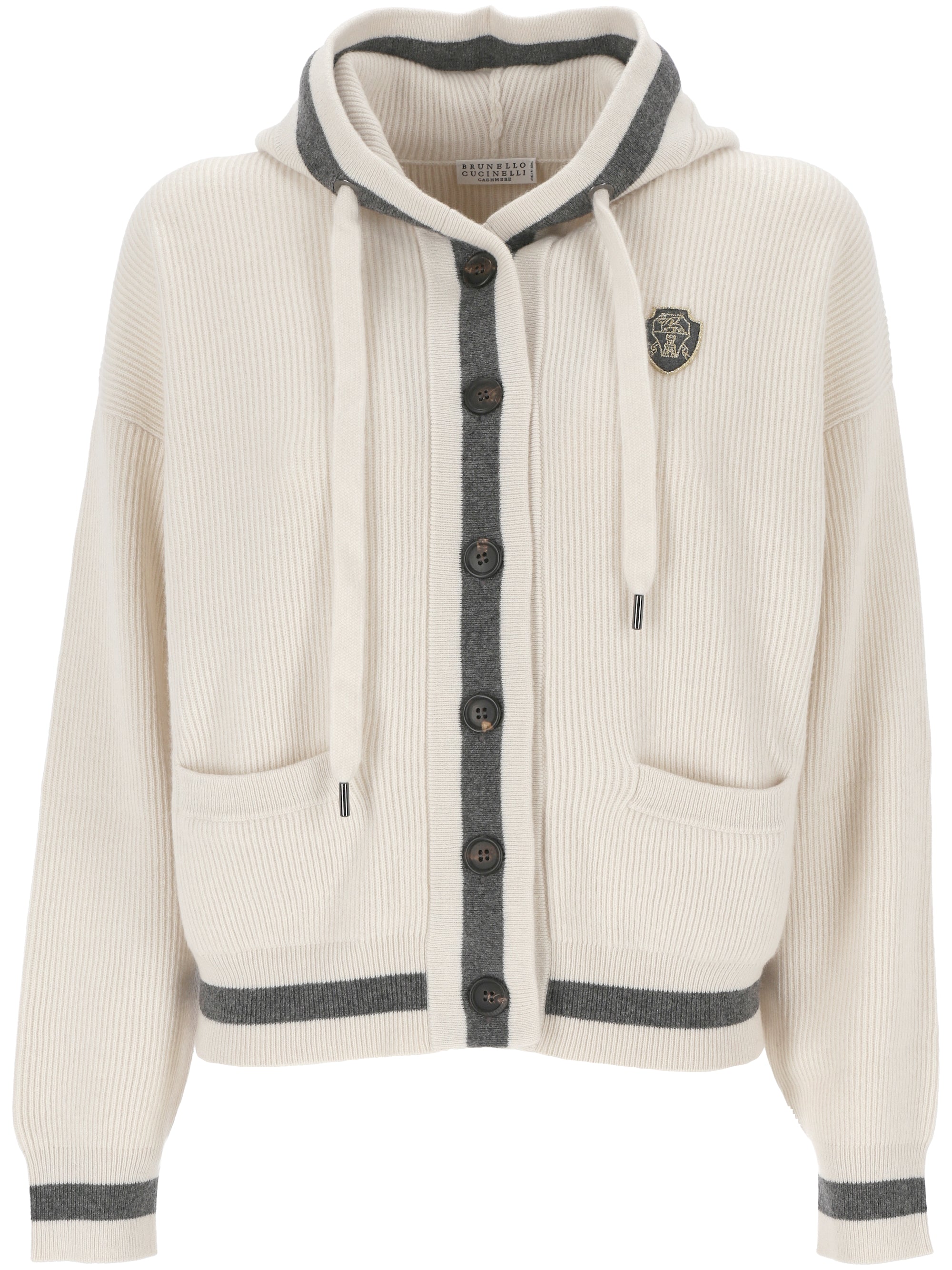 Brunello Cucinelli M12192606 Woman Beige Sweaters - Zuklat