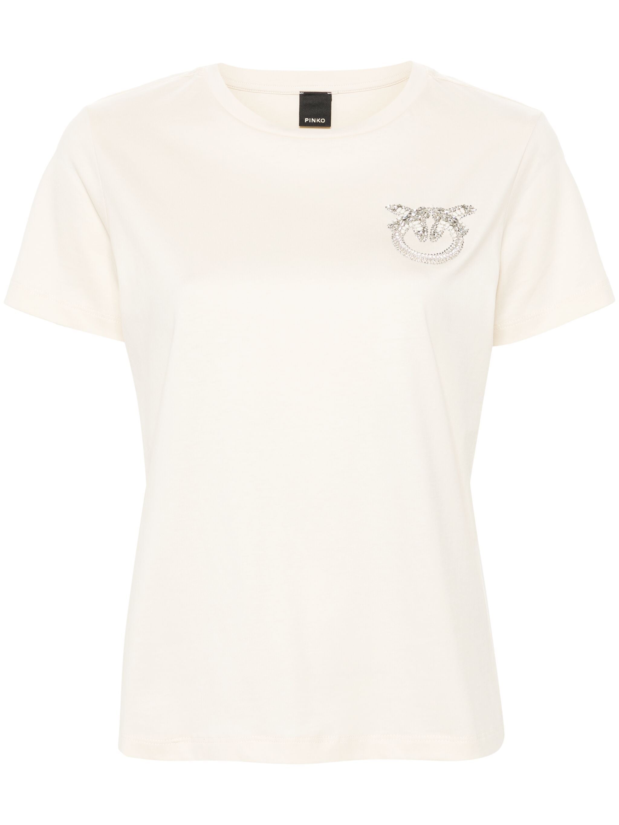 Pinko 103320 Woman Bianco latte T-shirts and Polos - Zuklat