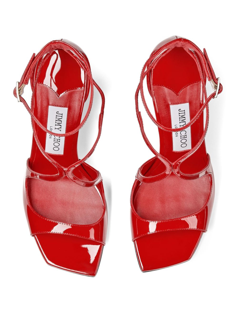 Jimmy Choo AZIA95 Woman Red Sandals - Zuklat