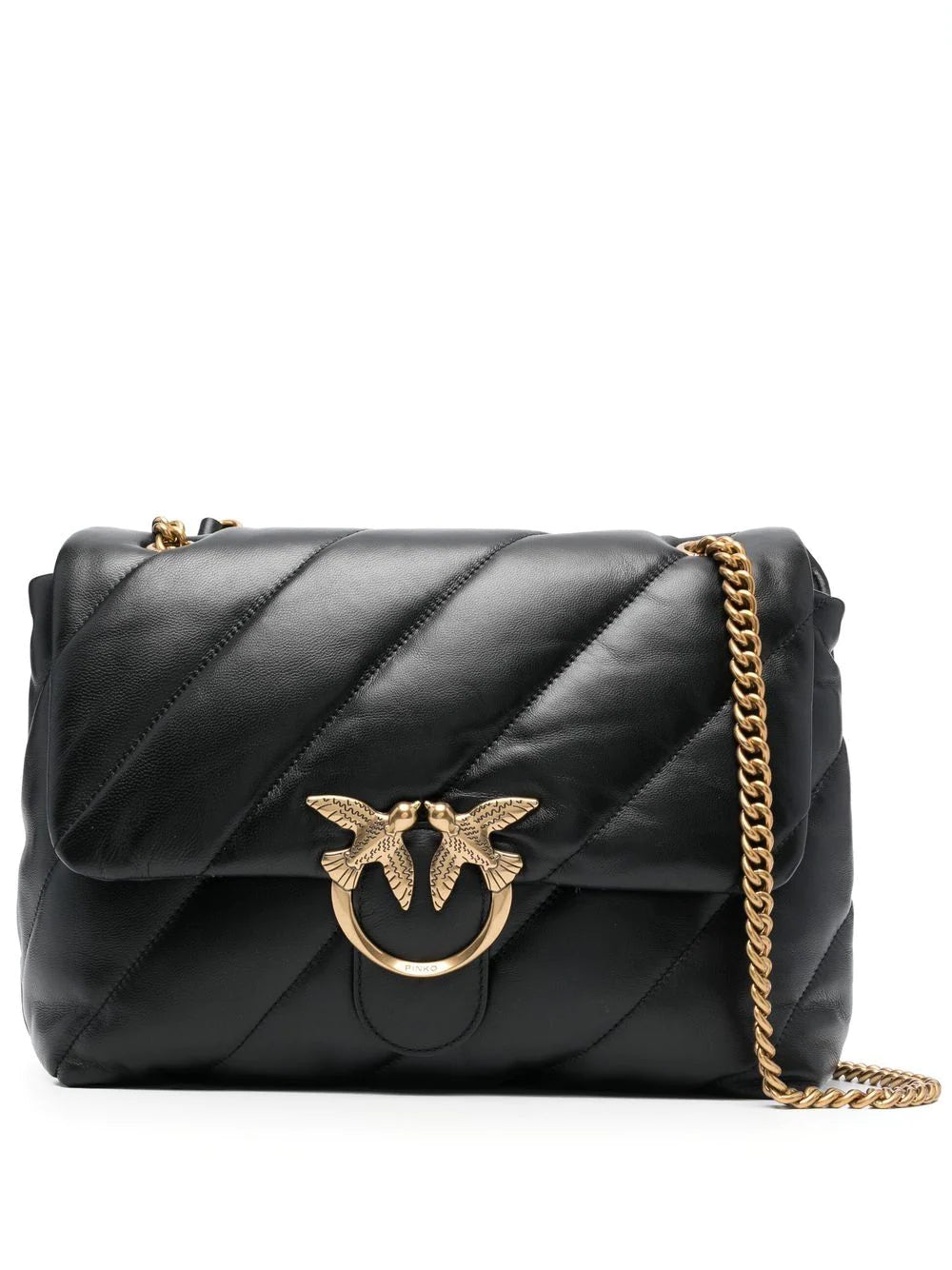 Pinko 100037 Woman NERO-ANTIQUE GOLD Bags.. - Zuklat