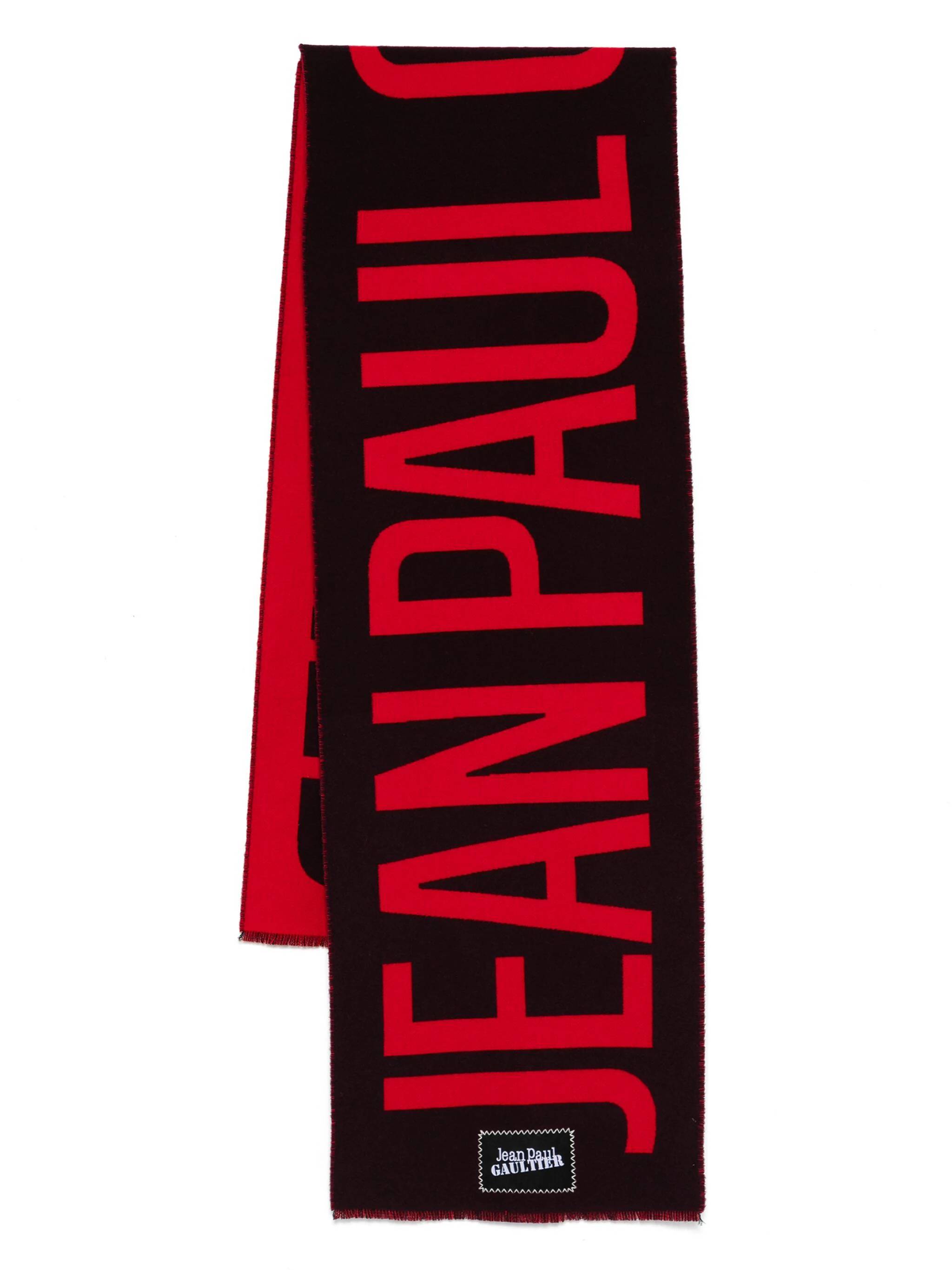 JEAN PAUL GAULTIER 24/30-U-EC035P Unisex BURGUNDY/RED Scarfs - Zuklat