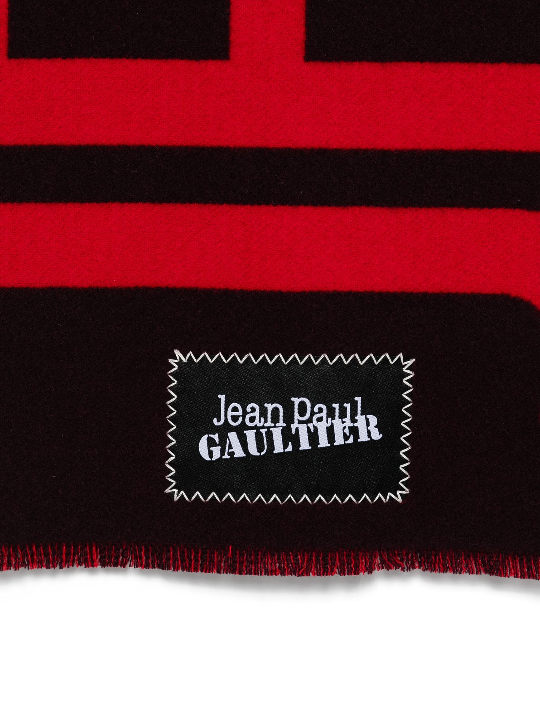 JEAN PAUL GAULTIER 24/30-U-EC035P Unisex BURGUNDY/RED Scarfs - Zuklat