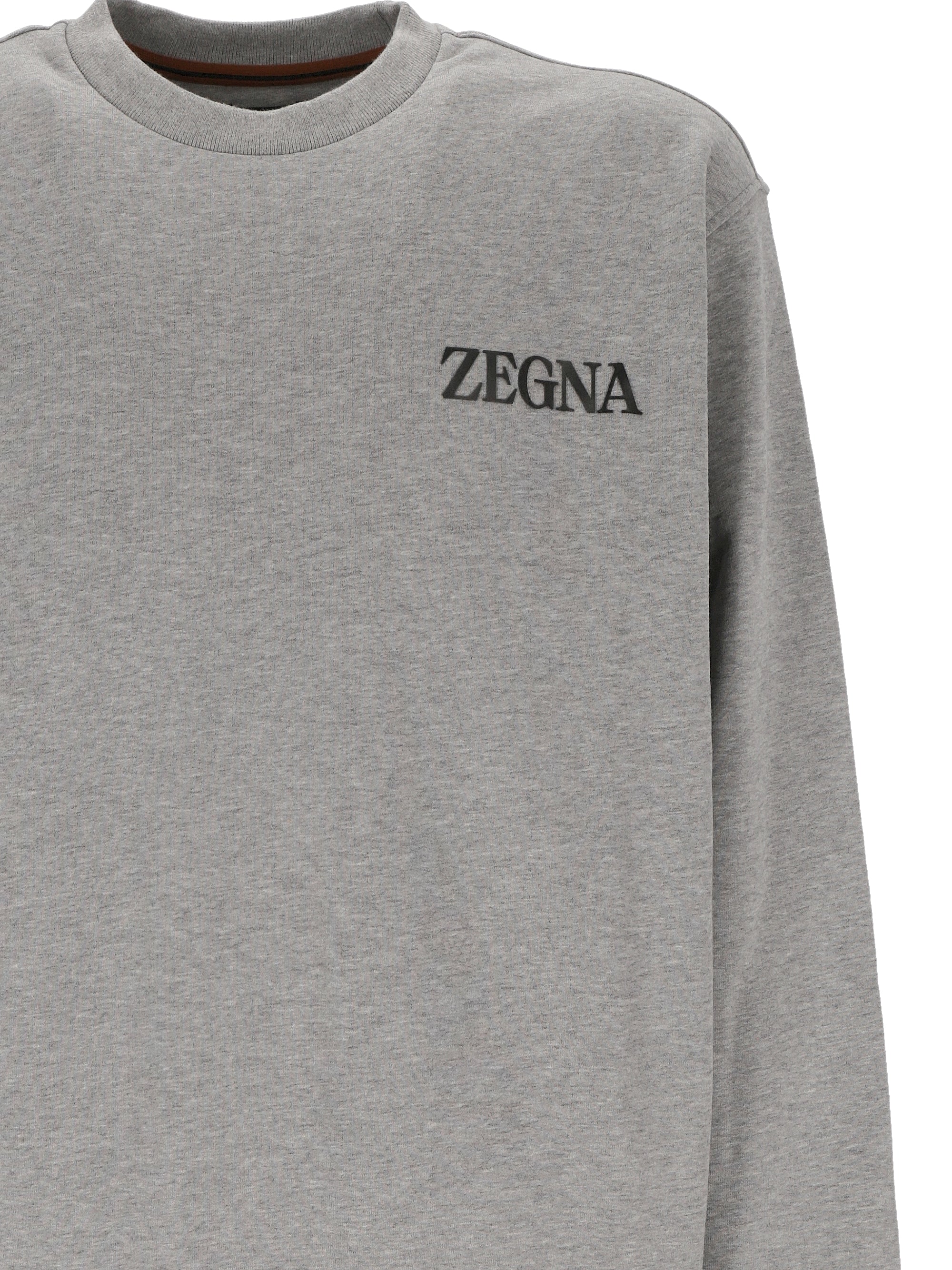 ZEGNA RUE522A8-E872 Man Grey Sweaters - Zuklat