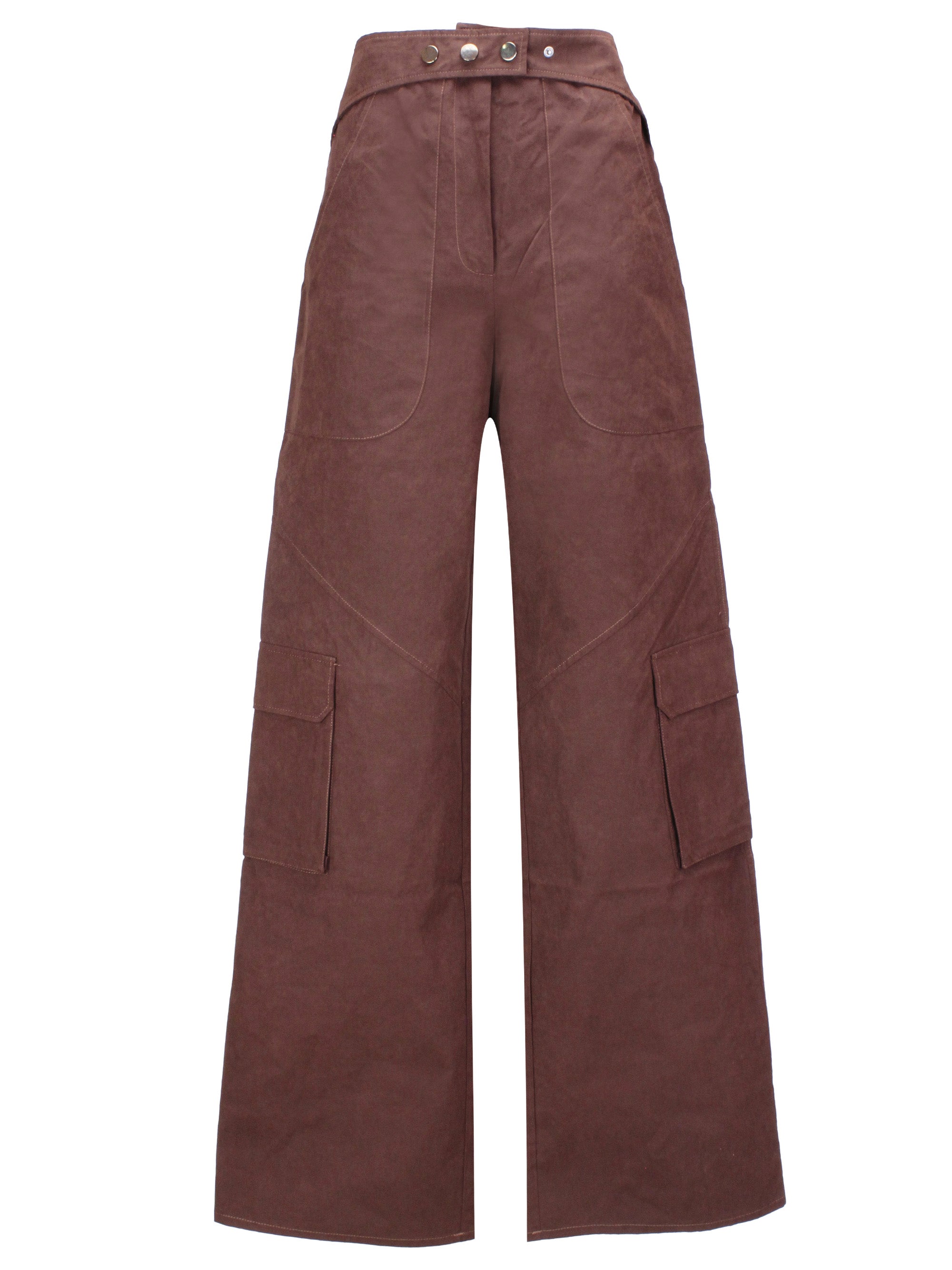 THE ANDAMANE T160423A Woman Brown Trousers - Zuklat