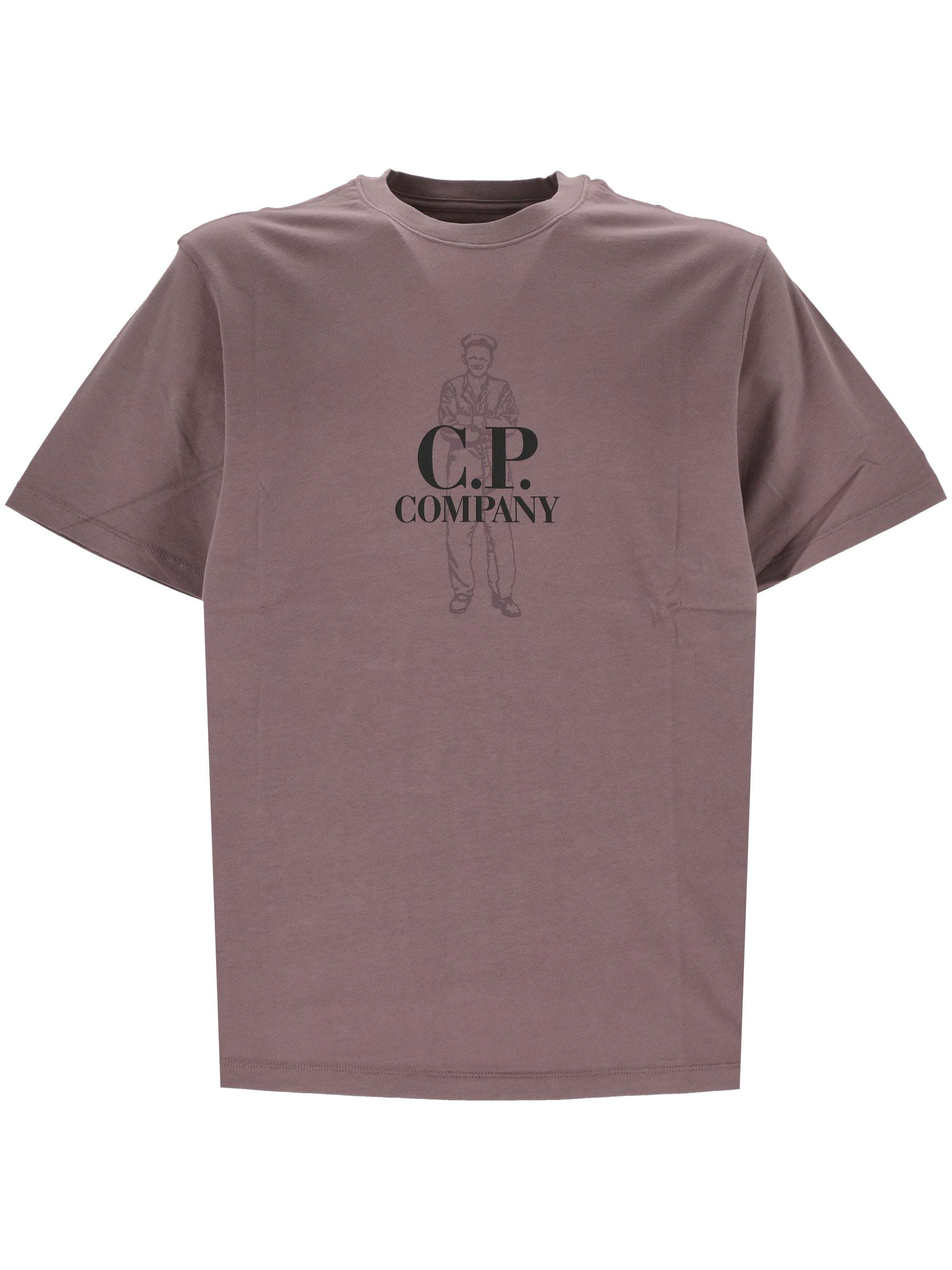 C.P. COMPANY 17CMTS063A00 Man PURPLE DOVE T-shirts and Polos - Zuklat