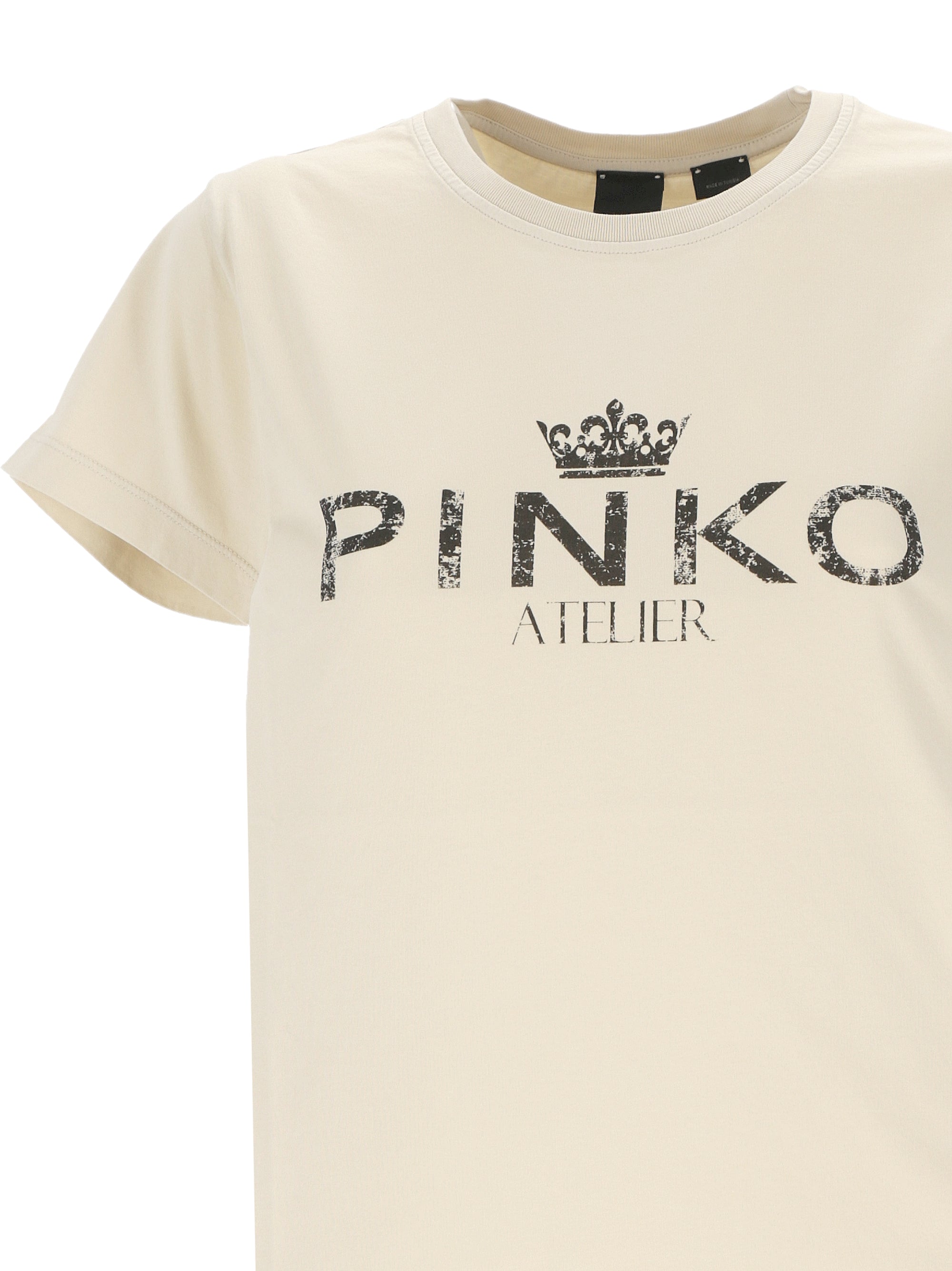 Pinko 100355 Woman BEIGE NEBBIA T-shirts and Polos - Zuklat