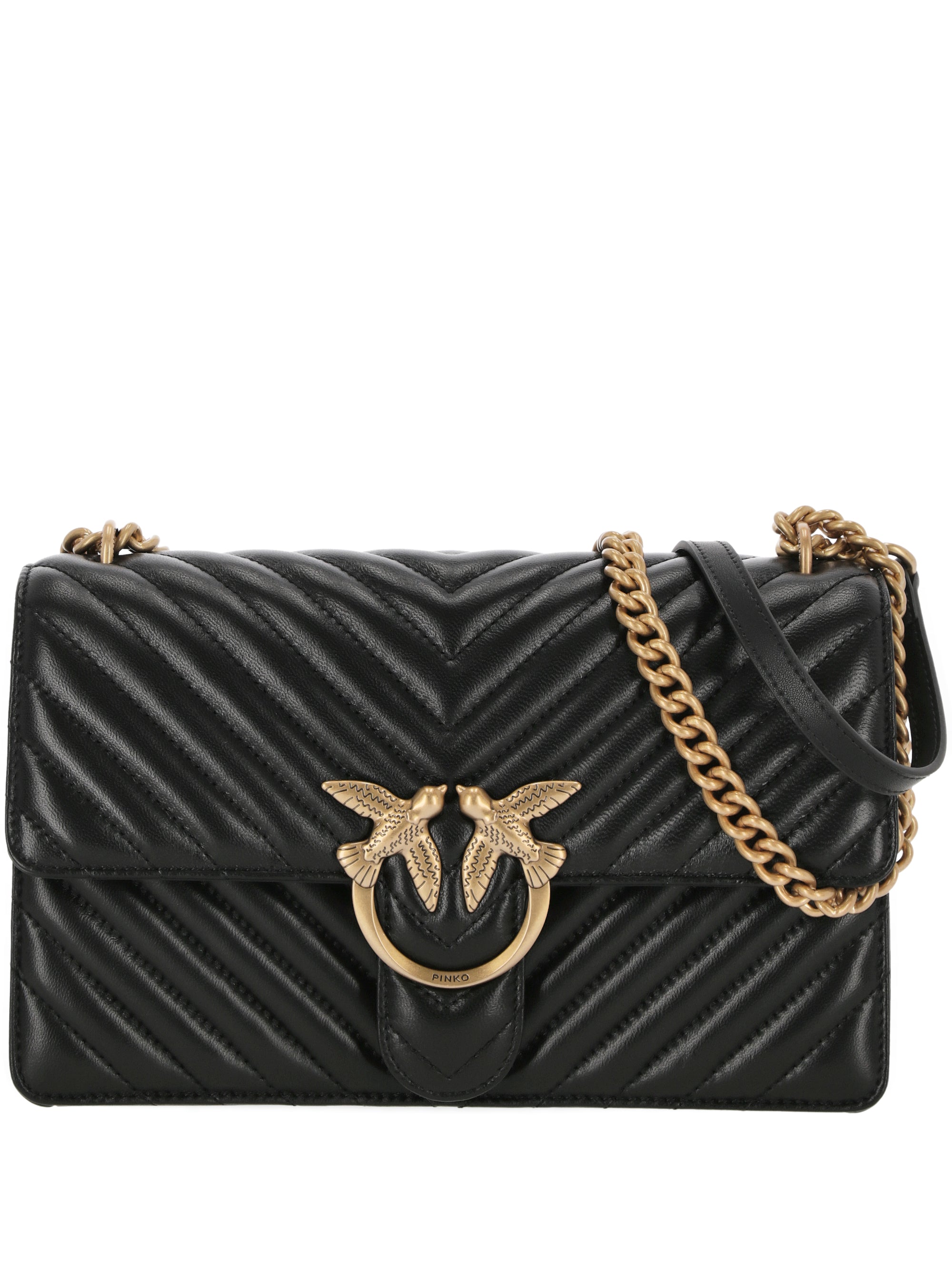 Pinko 100941 Woman NERO-ANTIQUE GOLD Bags.. - Zuklat