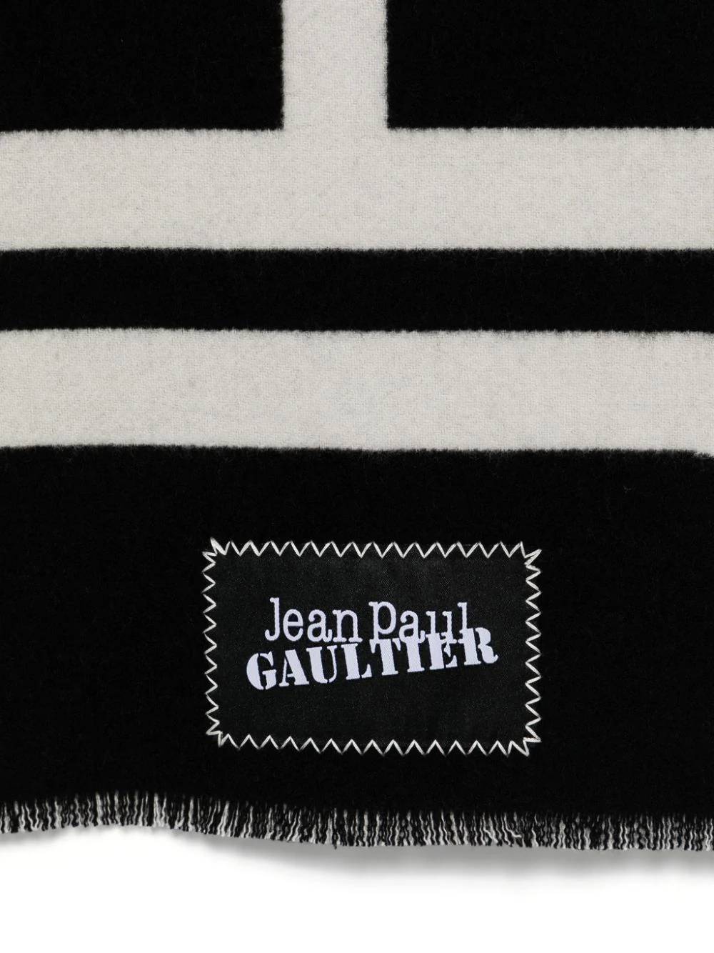 JEAN PAUL GAULTIER 24/30-U-EC035P Unisex Black Scarfs - Zuklat